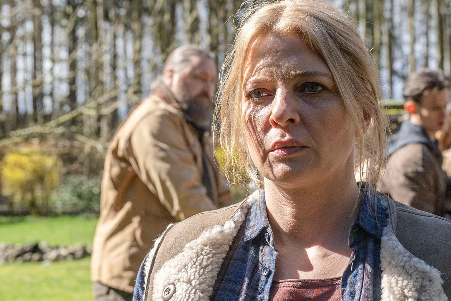 "Polizeiruf 110: Böse geboren": Eva Greuner (Jördis Triebel) auf ihrem Hof.
