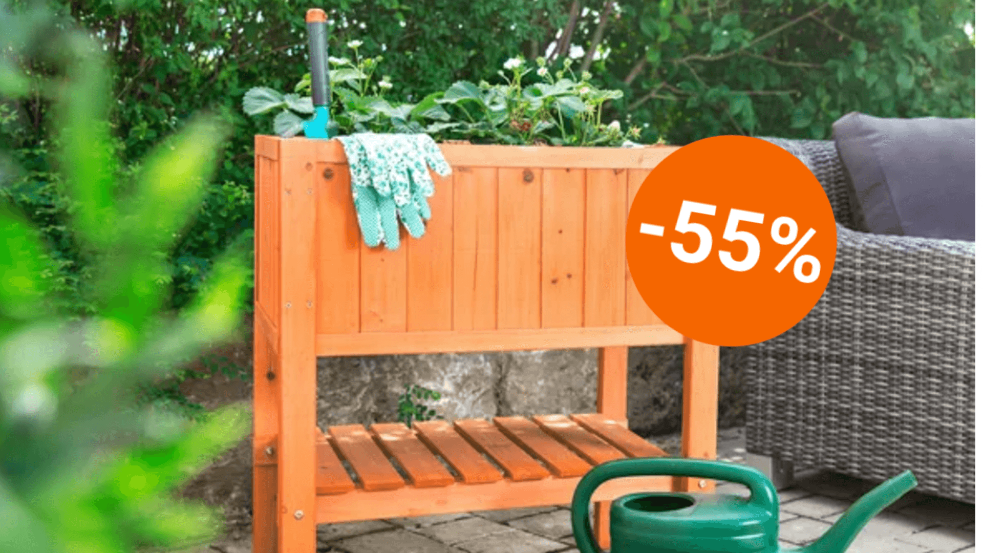 Jetzt noch günstiger: Das Hochbeet bei Aldi gibt es aktuell für nur 45 Euro – ideal, um Gemüse, Kräuter und mehr ganz einfach anzubauen.
