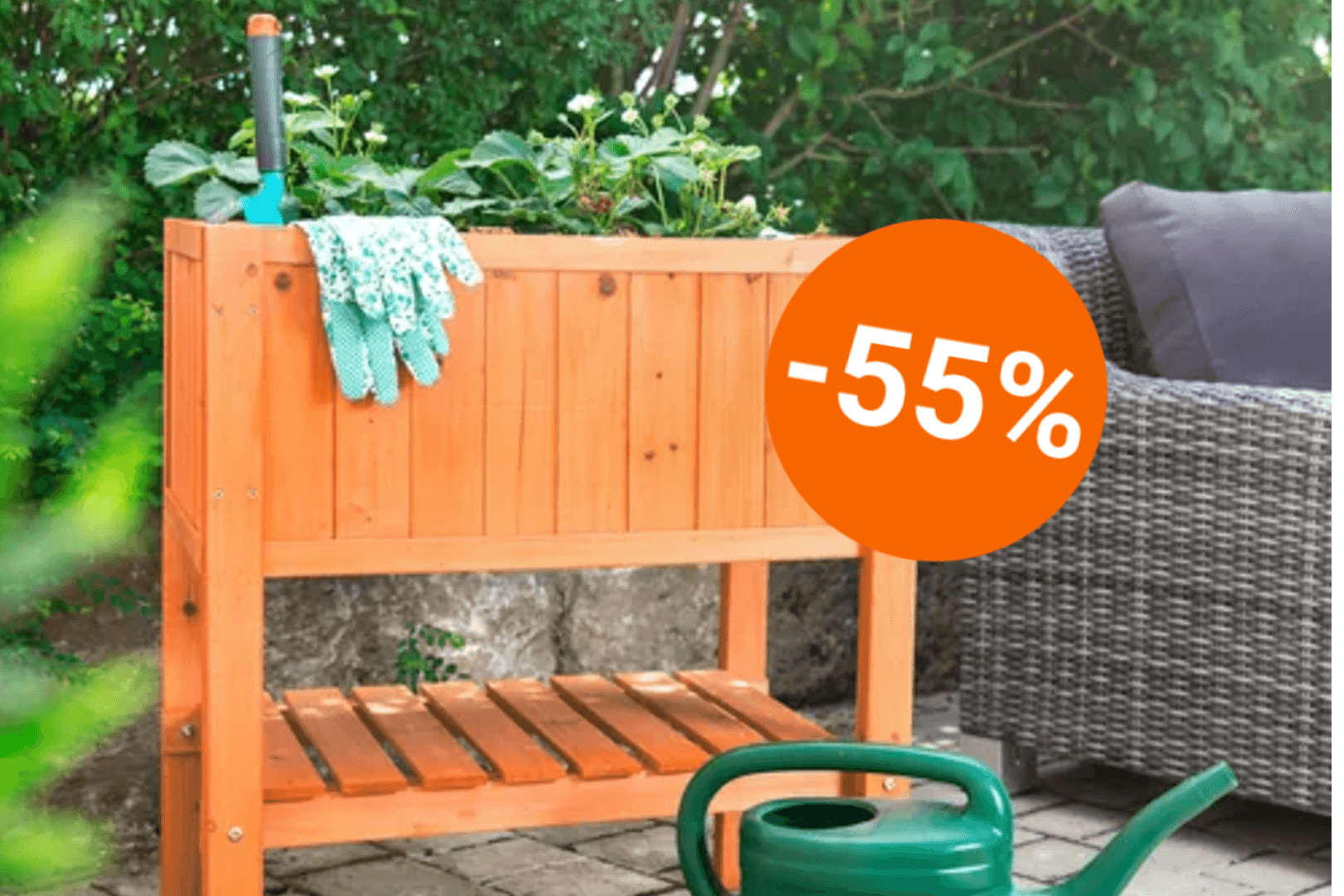 Jetzt noch günstiger: Das Hochbeet bei Aldi gibt es aktuell für nur 45 Euro – ideal, um Gemüse, Kräuter und mehr ganz einfach anzubauen.