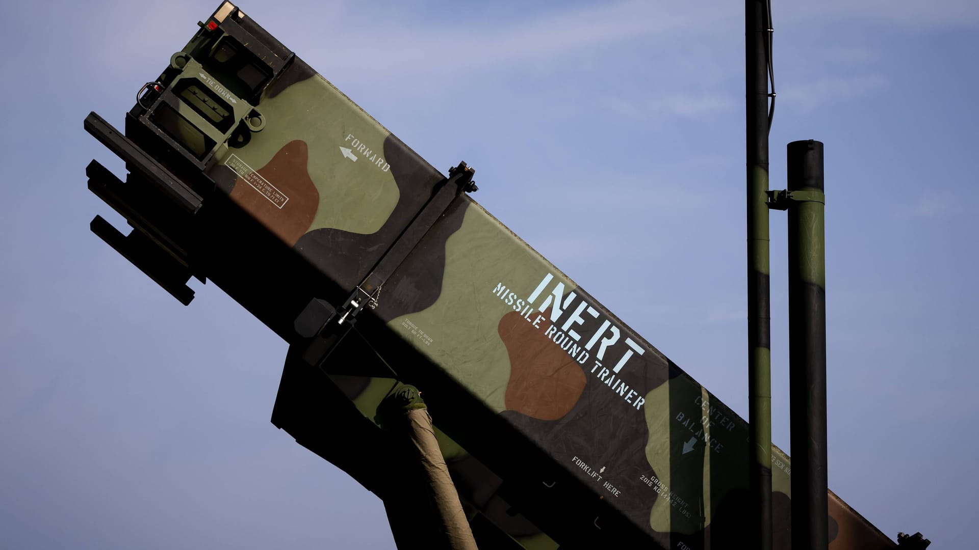 Ein Patriot-System: Die Abwehrraketen sind ein wesentlicher Bestandteil der ukrainischen Verteidigung gegen Luftangriffe. (Archivbild)