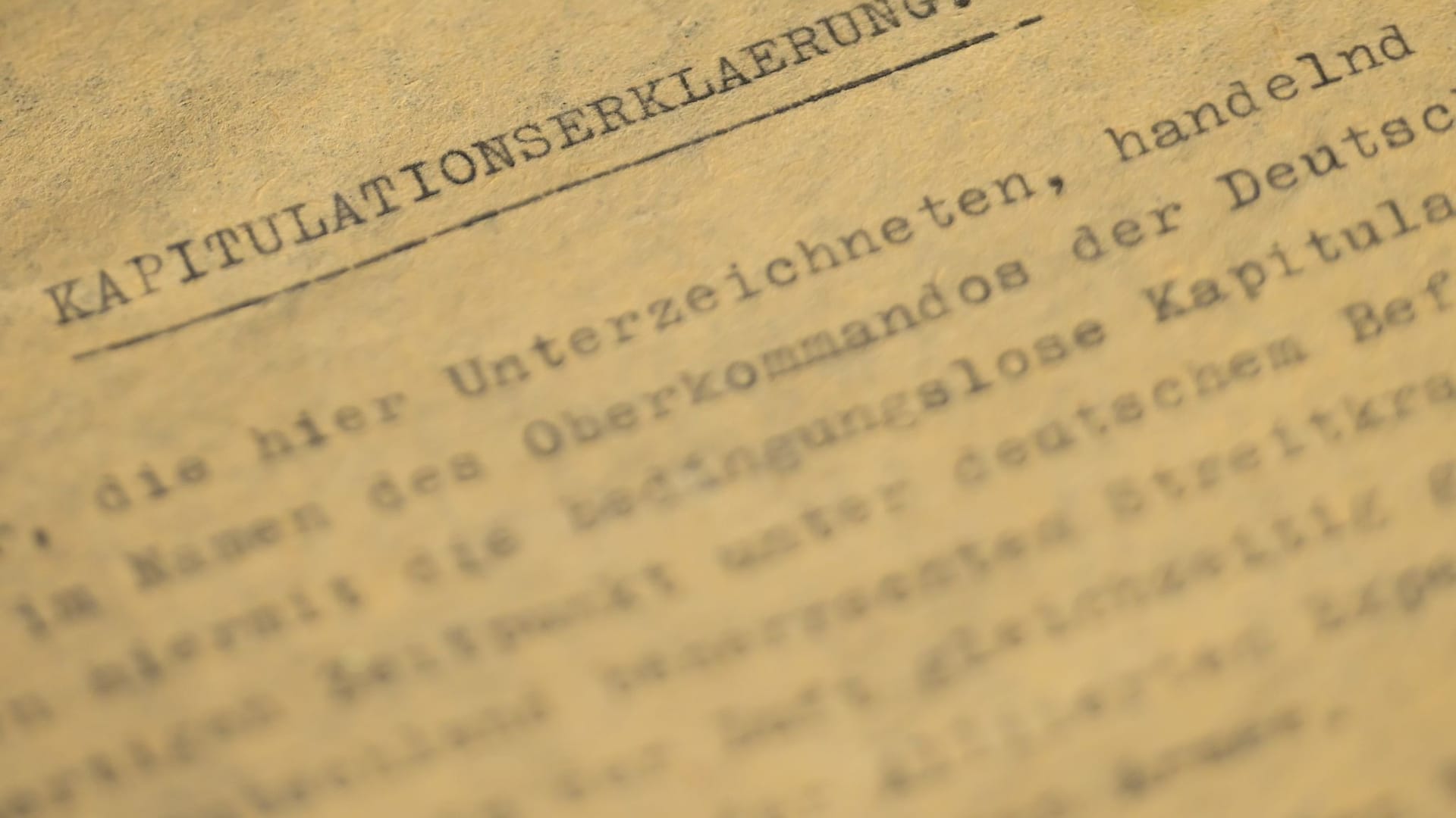 80. Jahrestag Ende des Zweiten Weltkriegs in Europa