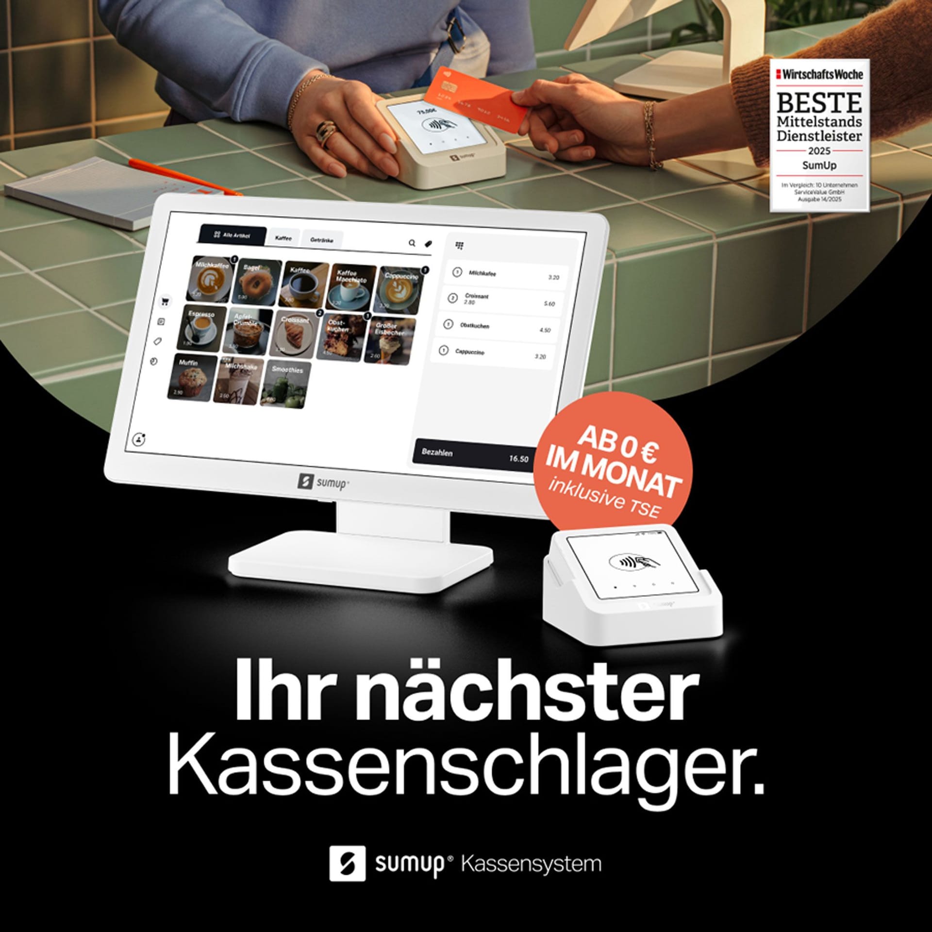 Das SumUp Kassensystem ist die starke Basis für den hybriden Handel.