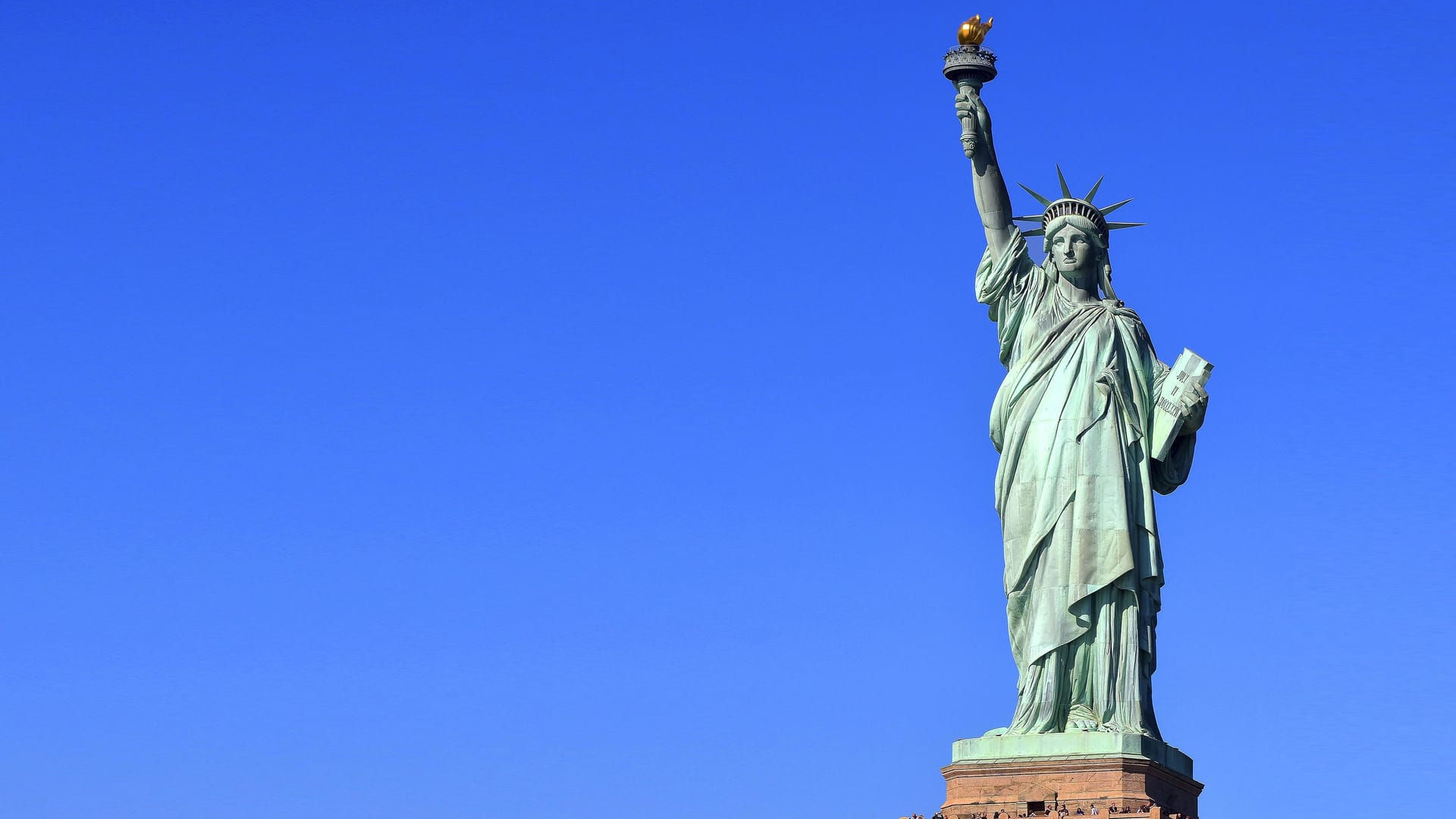 Freiheitsstatue: Aktuell zieht es immer weniger Touristen in die USA. Freiheitsstatue: Aktuell zieht es immer weniger Touristen in die USA.