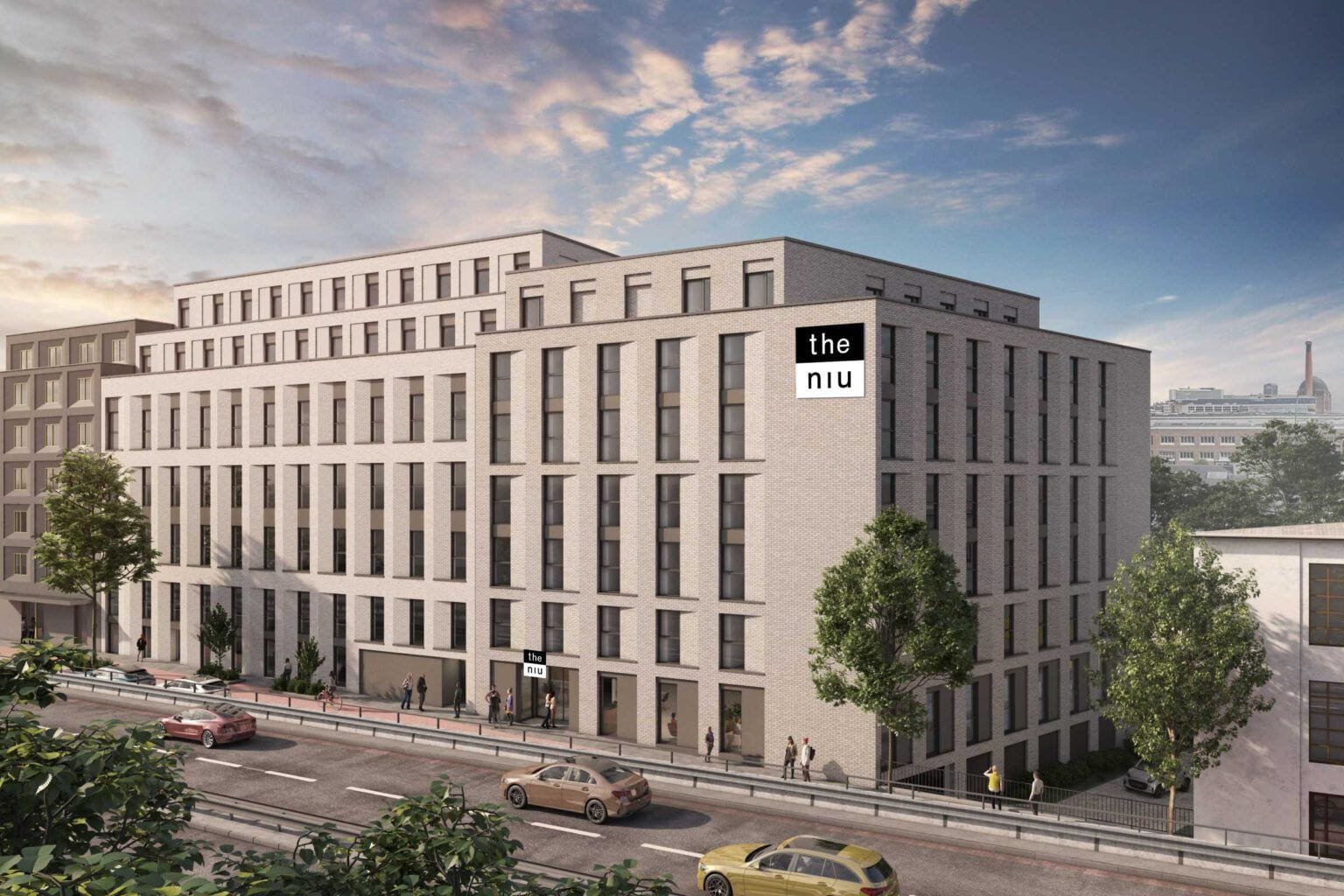 Direkt mit Blick auf die Hochstraße: Das neue Hotel am Bremer Hauptbahnhof soll 2027 fertig sein.