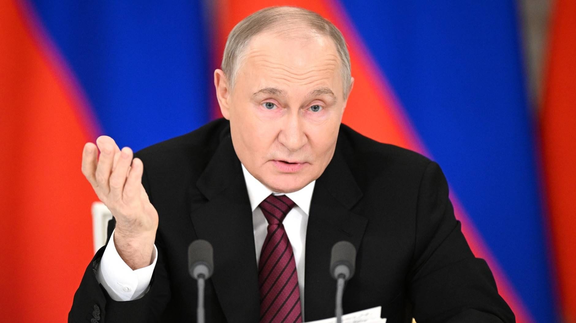 Wladimir Putin bei einer Pressekonferenz (Archivbild).