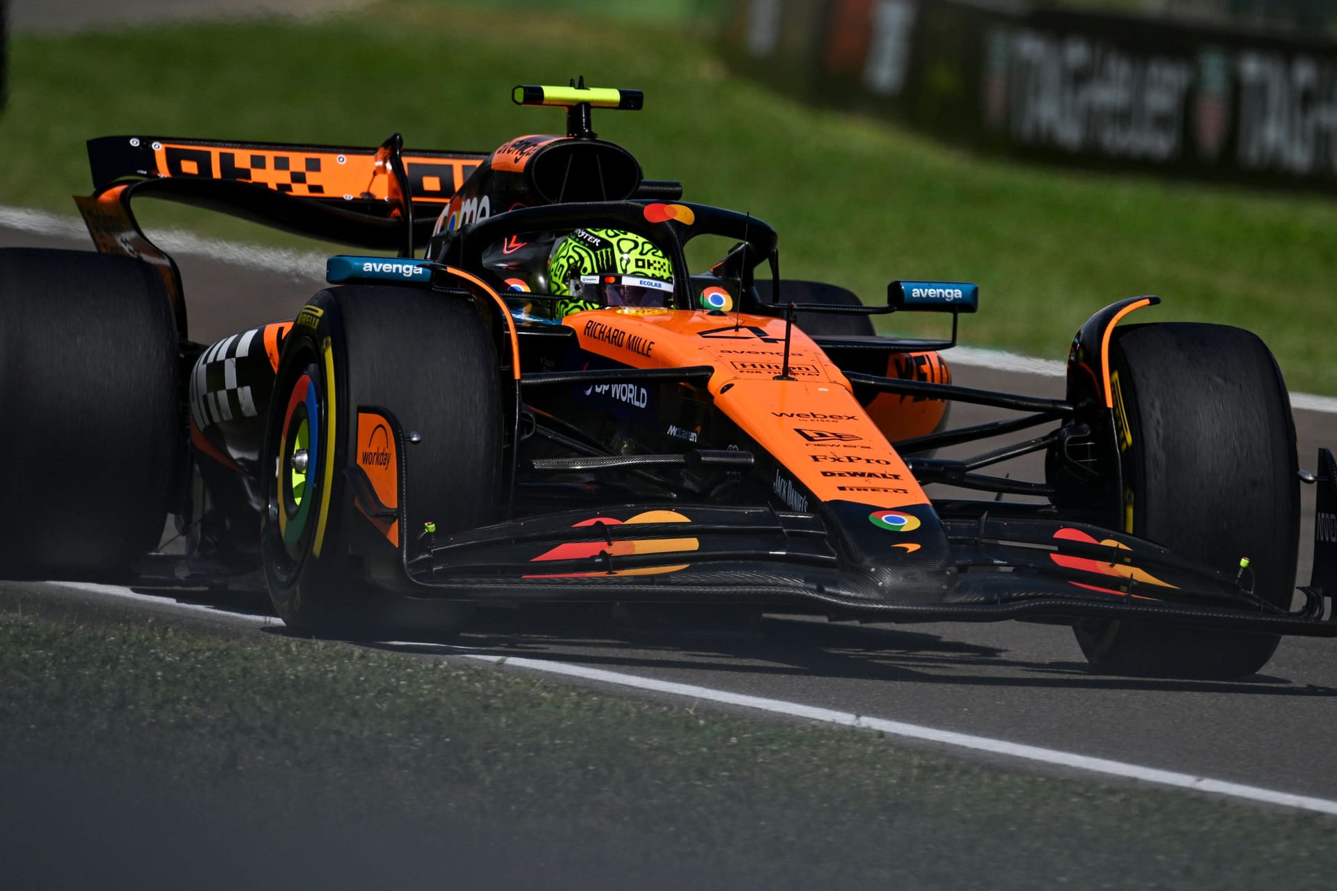 Lando Norris: Er holte sich Platz zwei von seinem McLaren-Teamkollegen Oscar Piastri.