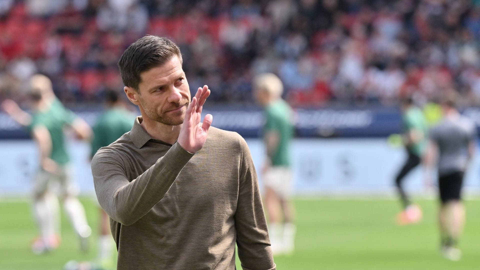 Xabi Alonso: Er gewann mit Leverkusen in der vergangenen Saison das Double.