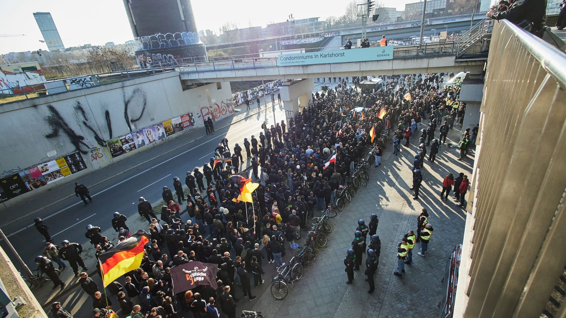 Rechtsextremistische Demonstration