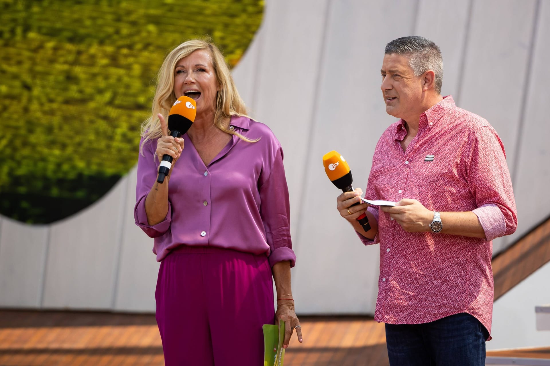Mit Joachim Llambi moderierte Andrea Kiewel schon mehrmals den "Fernsehgarten".
