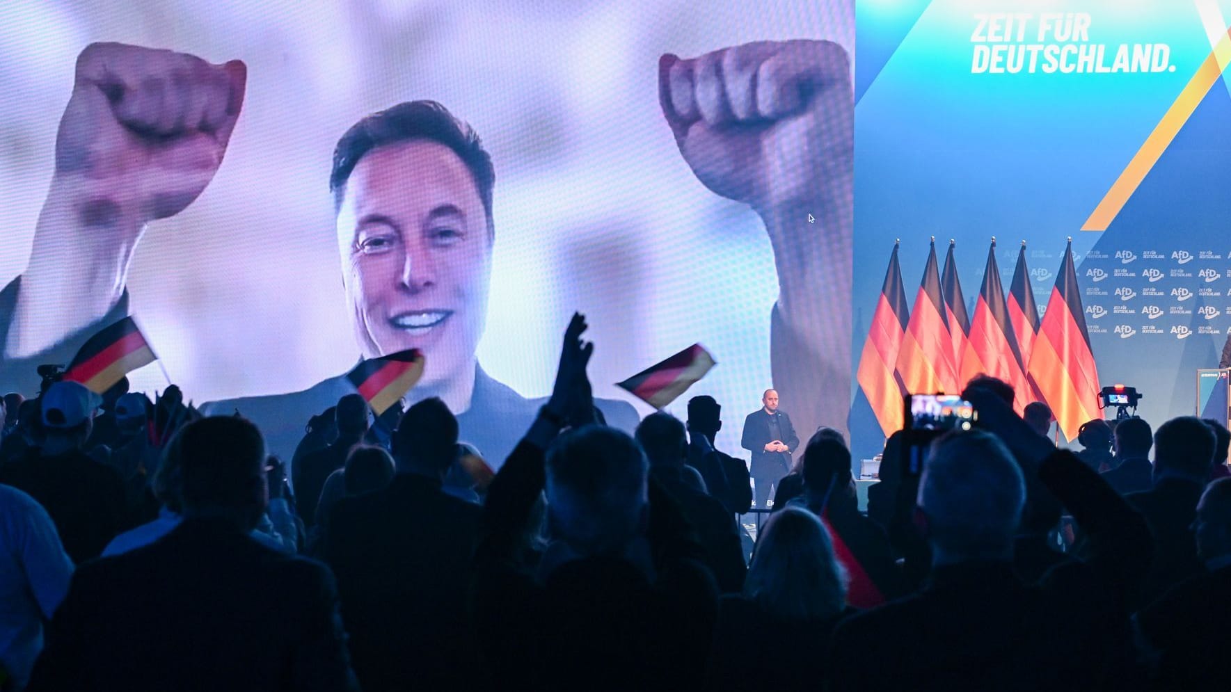 Elon Musk im Wahlkampf der AfD Elon Musk im Wahlkampf der AfD
