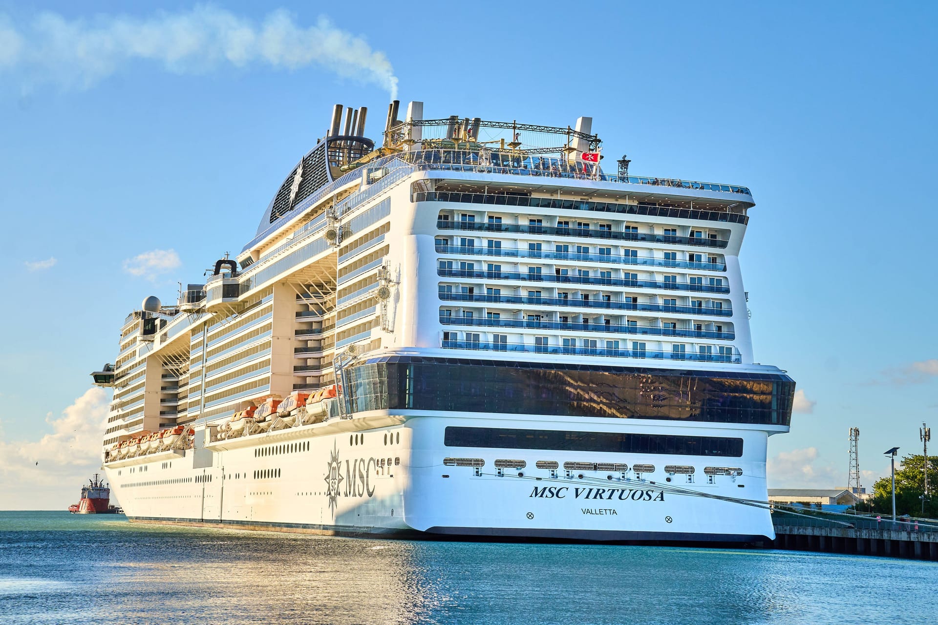 Die MSC Virtuosa (Archivfoto): Auf dem Kreuzfahrtschiff soll ein Verbrechen verübt worden sein.