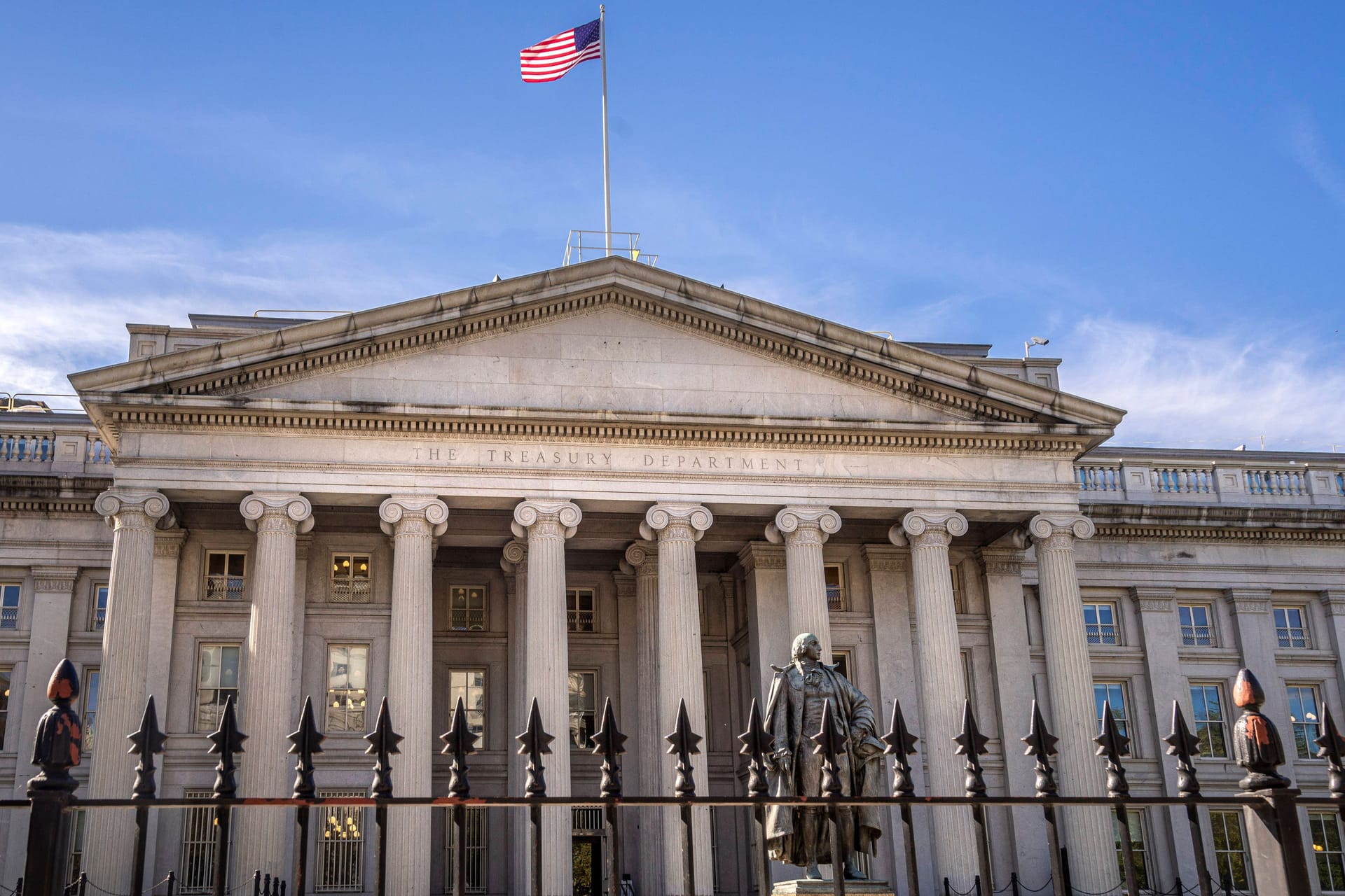 Das US-Finanzministerium in Washington D.C.: Die Staatsschulden der Vereinigten Staaten steigen.