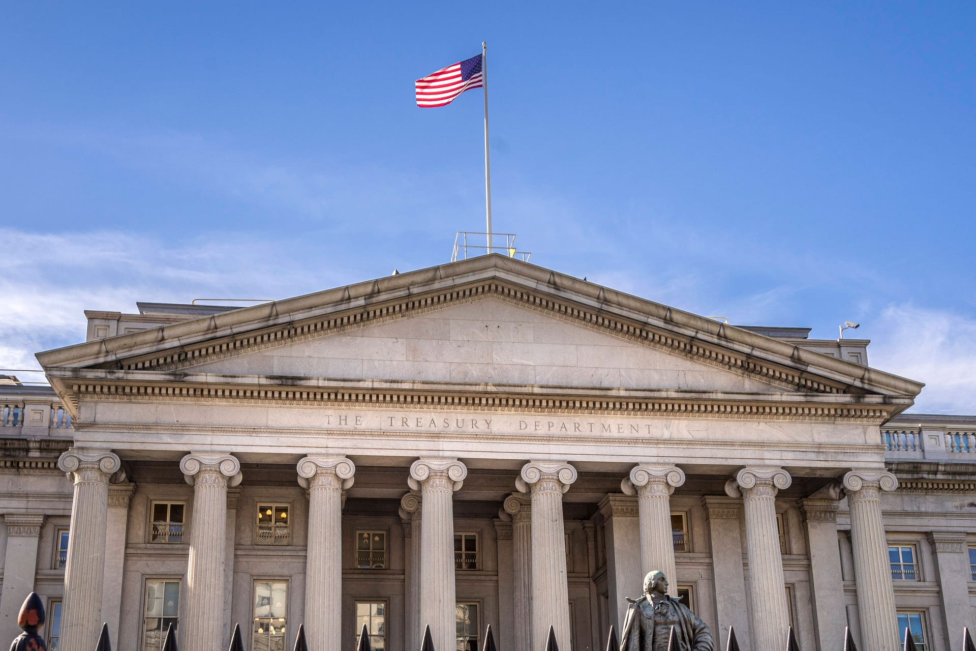 Das US-Finanzministerium in Washington D.C.: Die Staatsschulden der Vereinigten Staaten steigen.