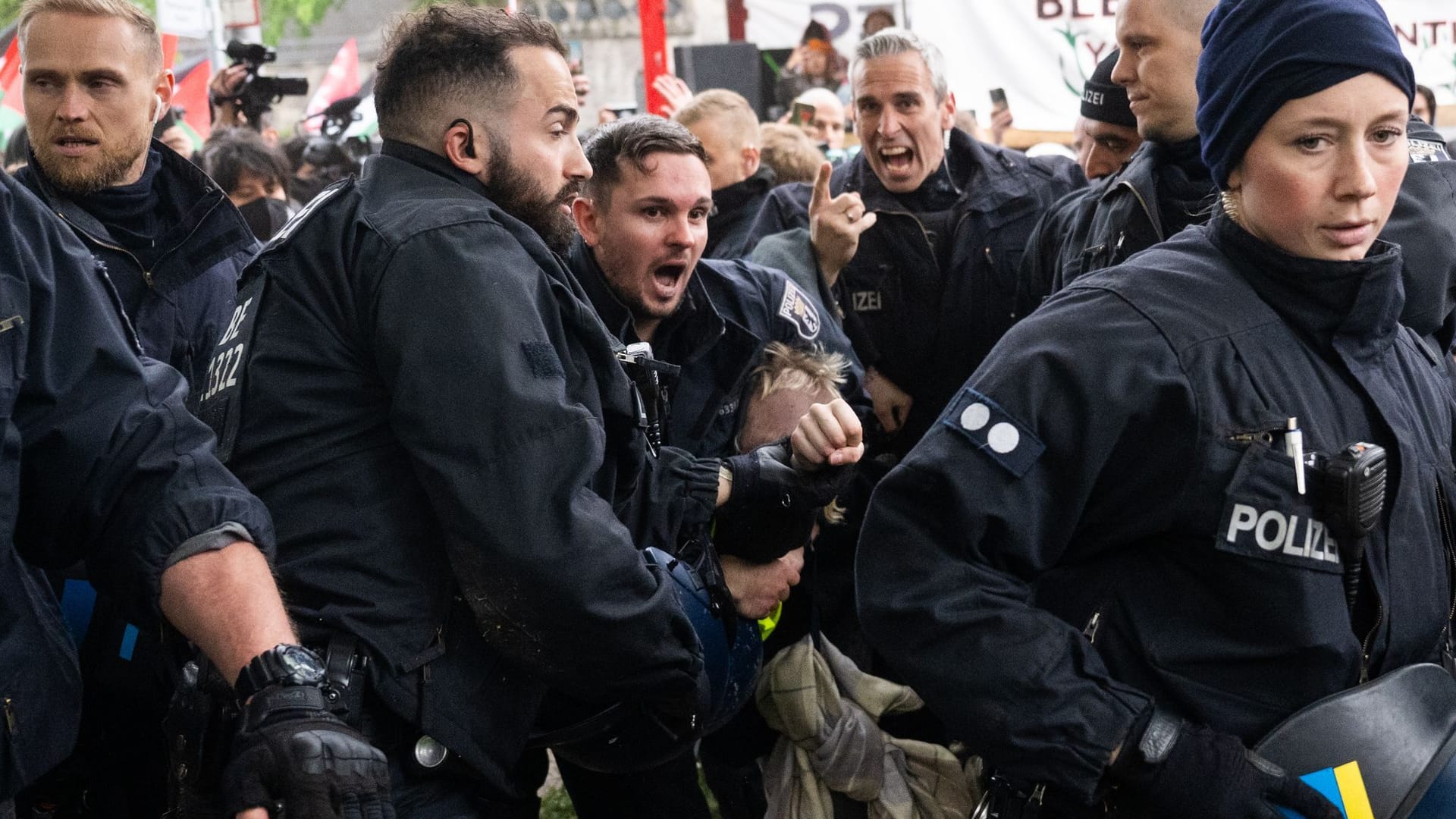 Propalästinensische Demonstrationen zum 77. Nakba-Tag