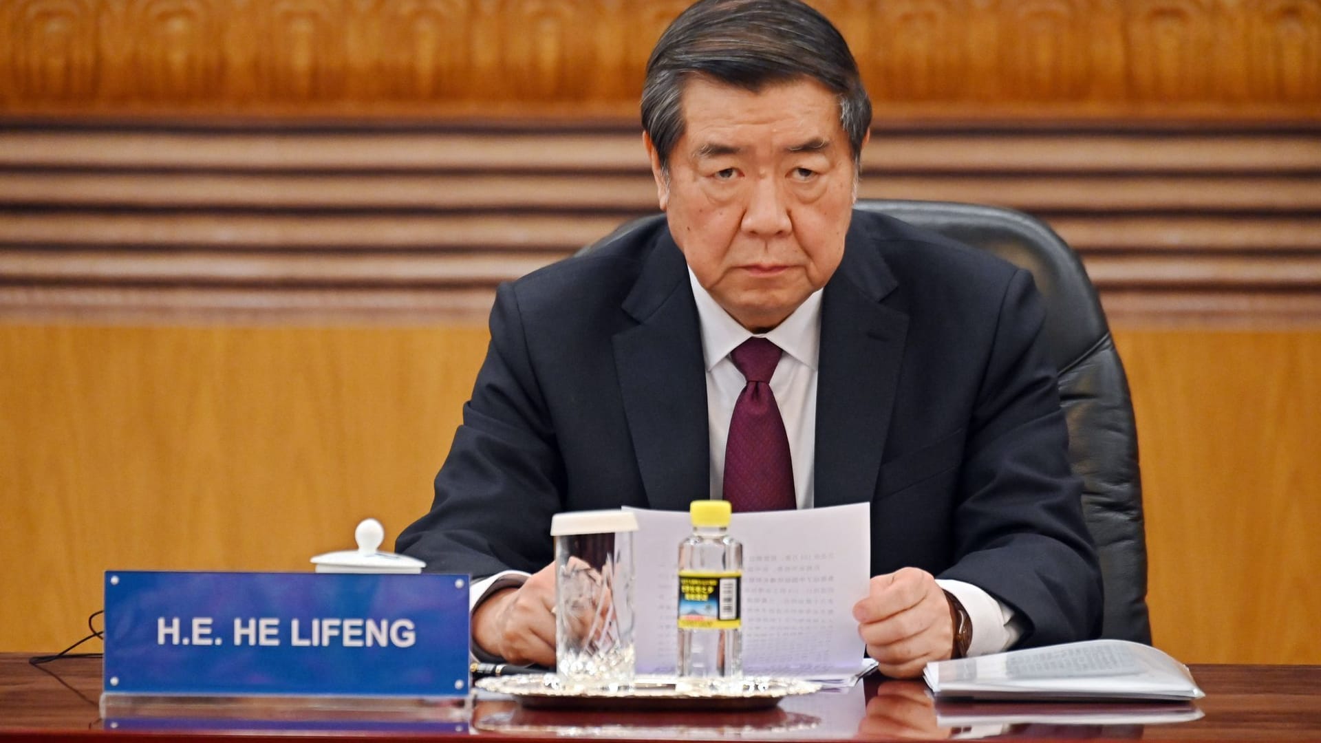 Chinas Vize-Ministerpräsident He Lifeng