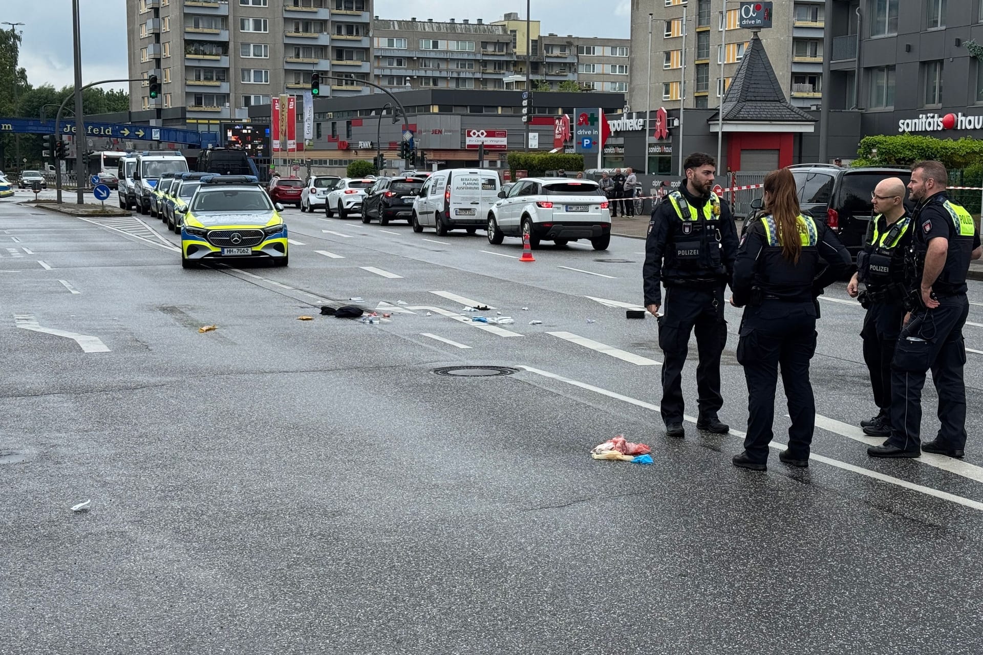 Die Barsbütteler Straße: Hier soll es zu einer Auseinandersetzung gekommen sein.