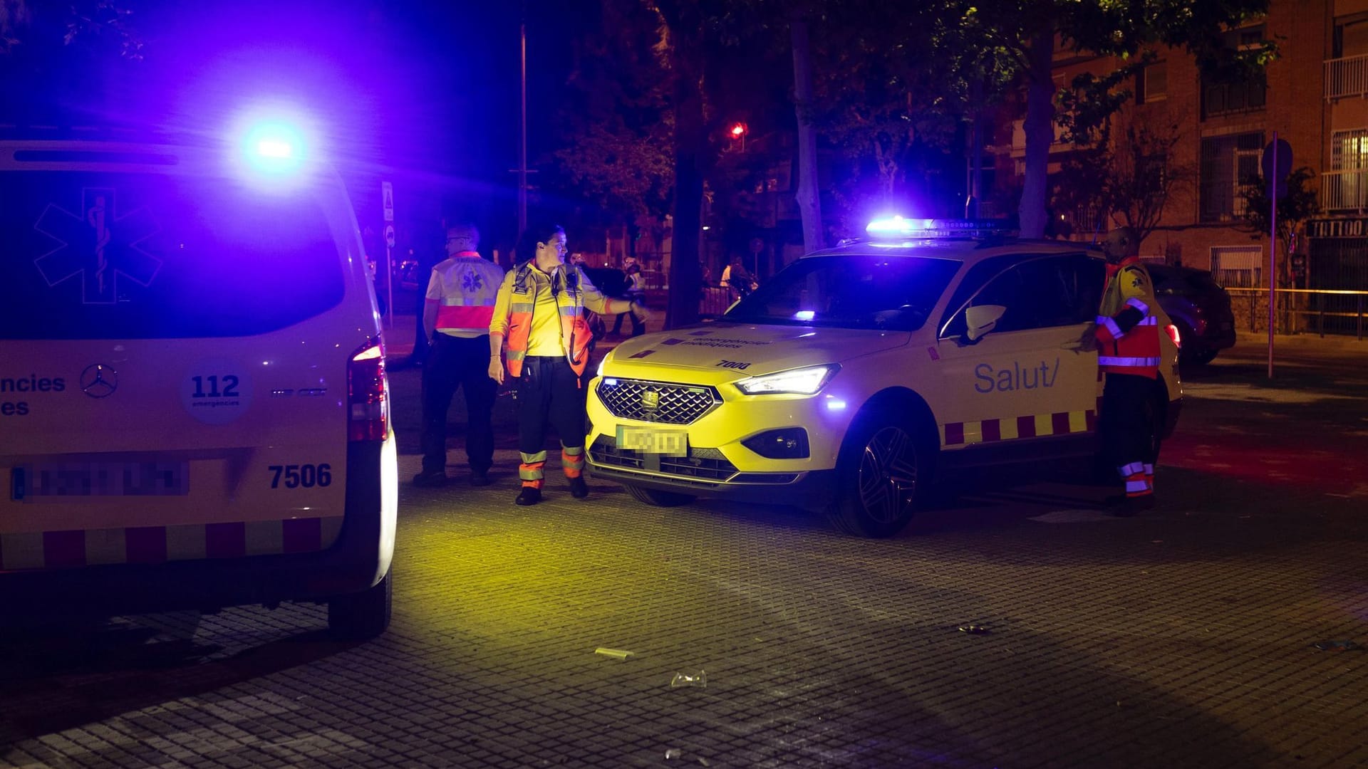 Espanyol Barcelona - FC Barcelona - Unfall in Nähe des Stadions Espanyol Barcelona - FC Barcelona - Unfall in Nähe des Stadions