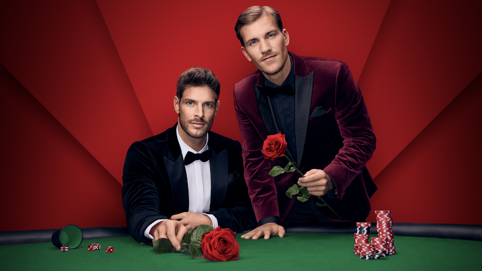 Felix Stein und Martin Braun: Sie suchen ab Juni nach der Liebe. Felix Stein und Martin Braun: Sie suchen ab Juni nach der Liebe.