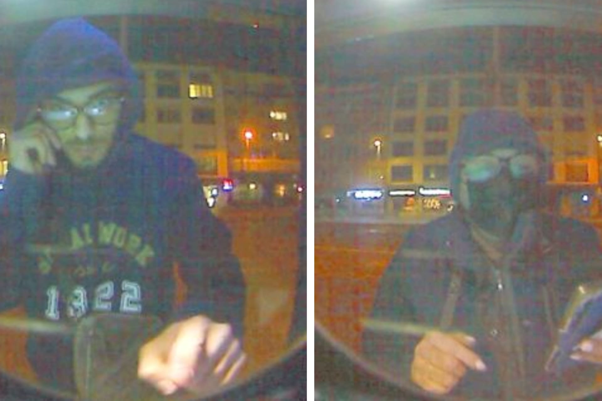 Täter heben Geld ab: Mit diesen Bildern sucht die Polizei nach zwei Betrügern.