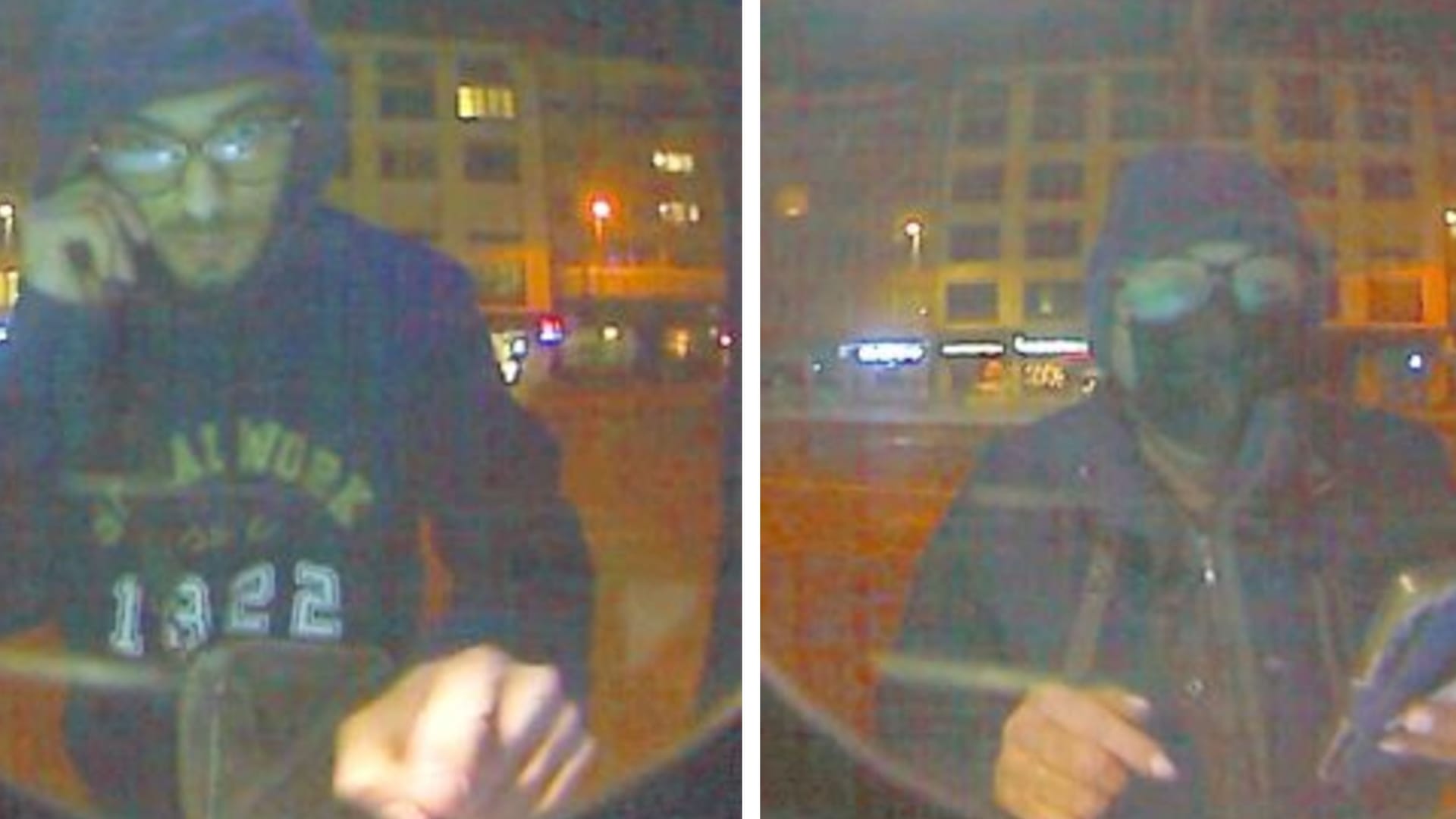 Täter heben Geld ab: Mit diesen Bildern sucht die Polizei nach zwei Betrügern.