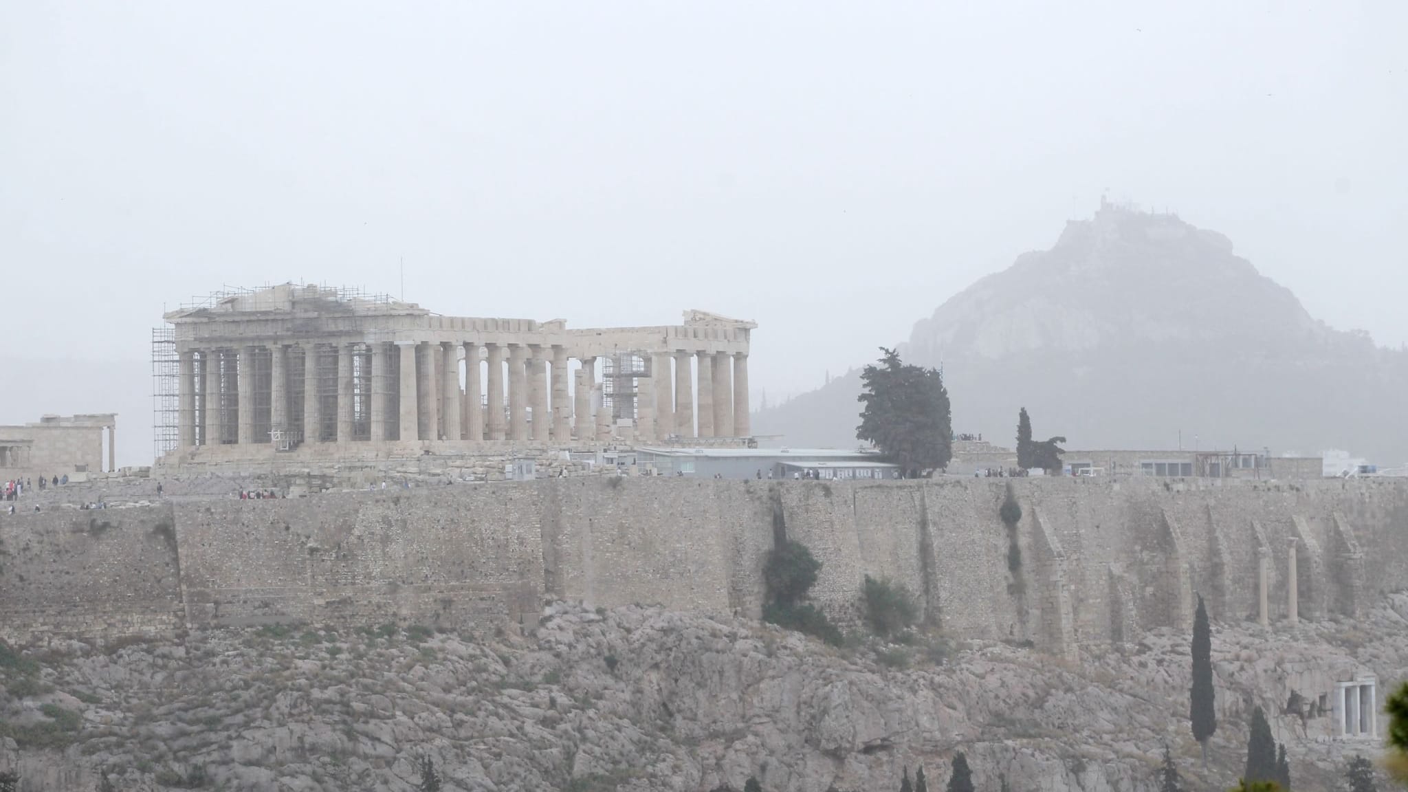 Saharastaub in Athen
