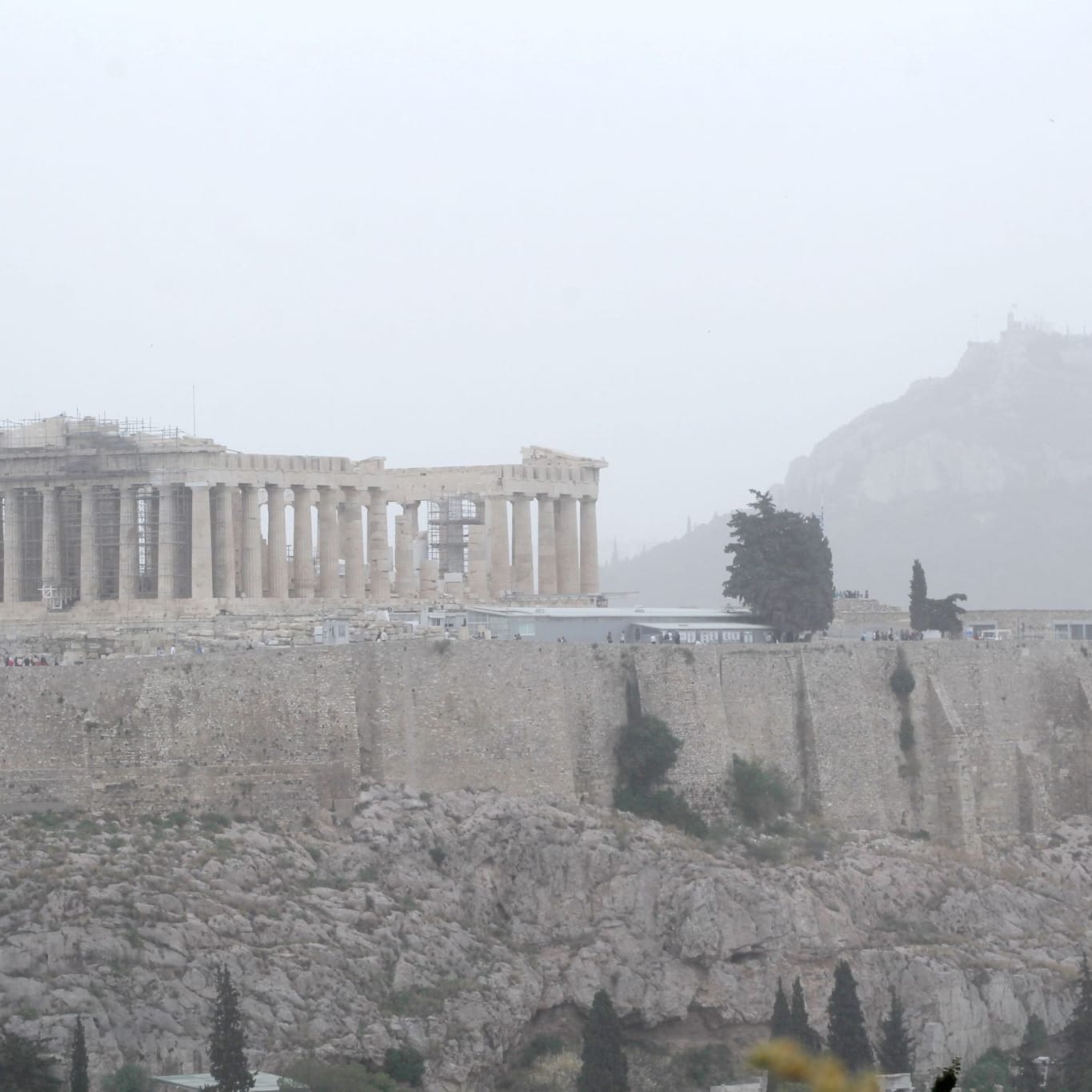 Saharastaub in Athen
