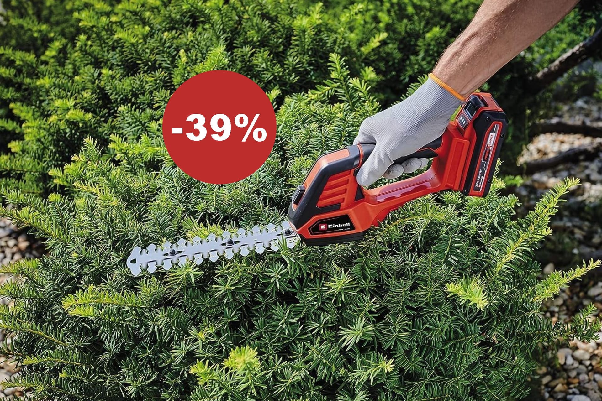Wer Garten oder Werkstatt ausstatten will, sollte sich die Einhell-Deals bei Amazon ansehen.