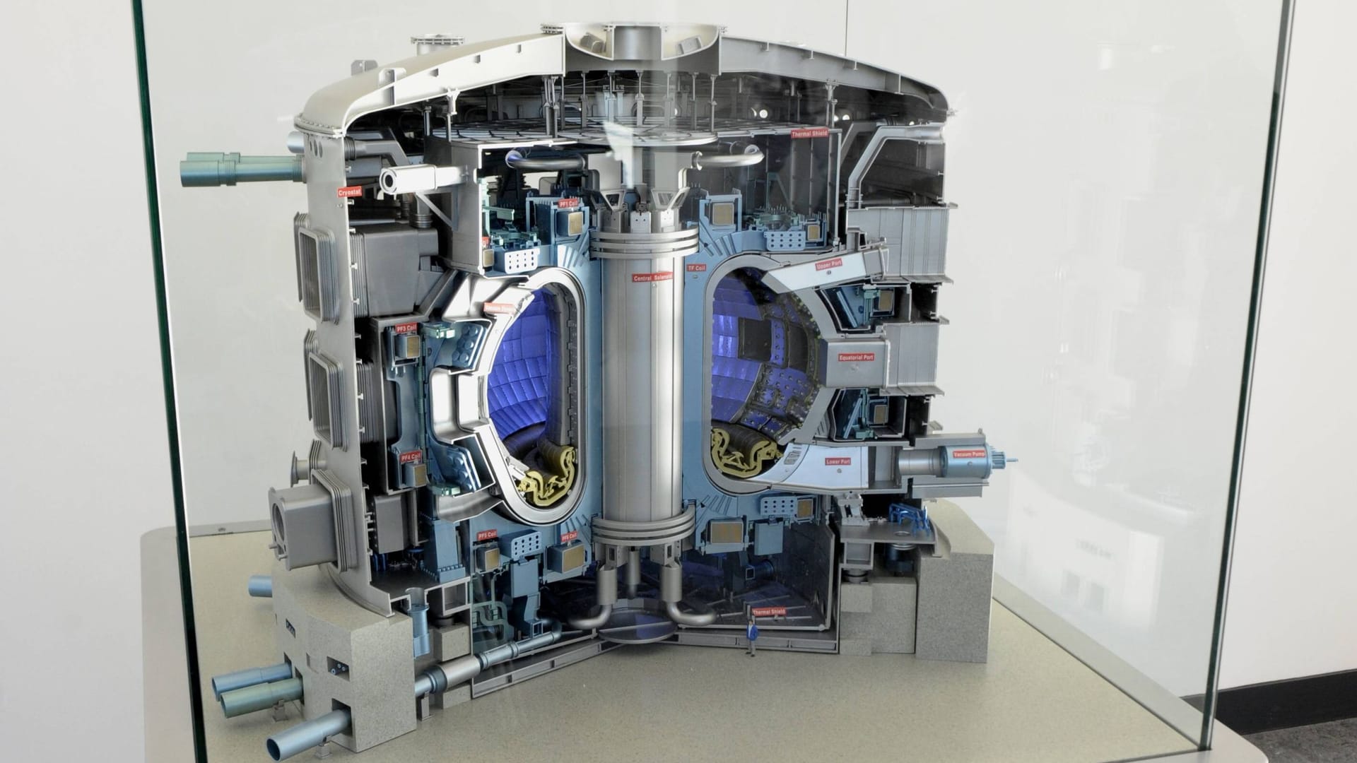 Modell des Iter-Kernfusionsreaktors: Er gilt als ein vielversprechendes Projekt.
