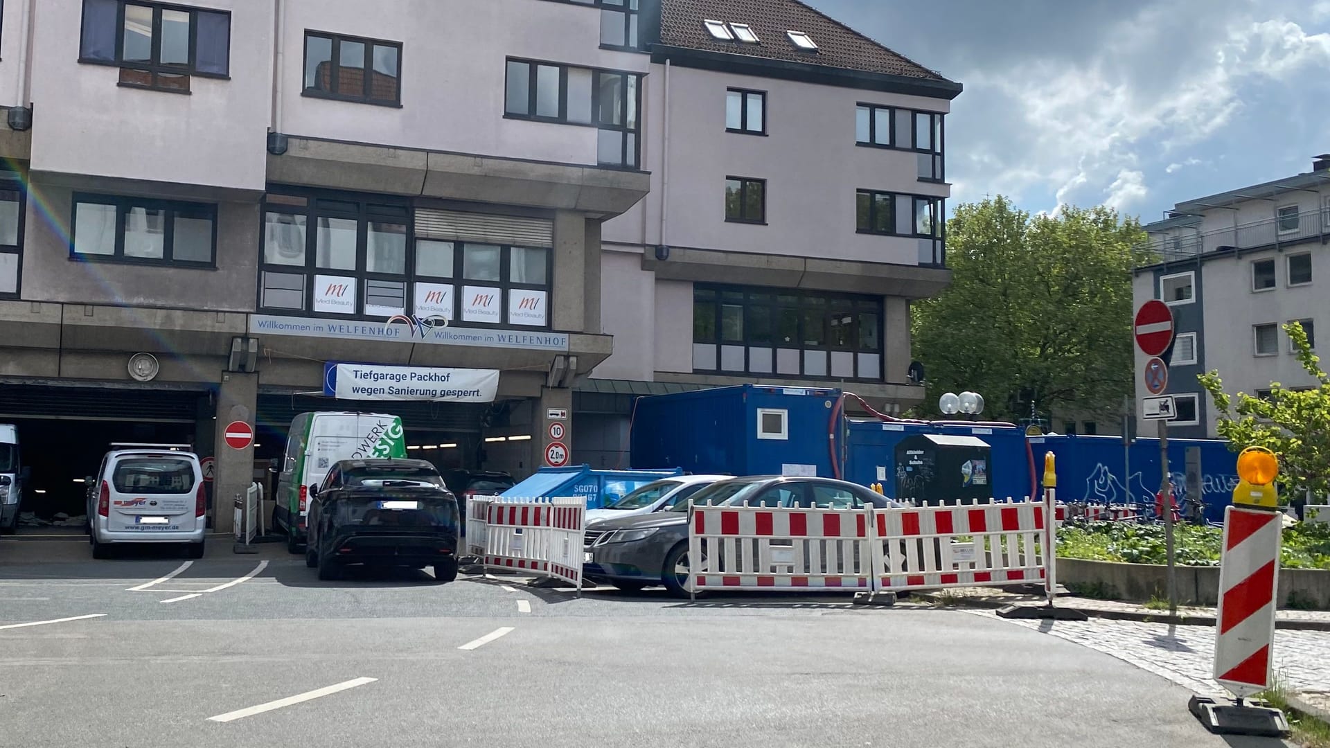 Wird aktuell saniert: Diese Tiefgarage in Braunschweig.