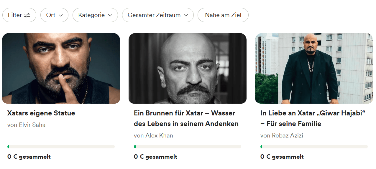 Spendenaufrufe auf der Plattform "gofundme.com": Laut Familie hat sie damit nichts zu tun.