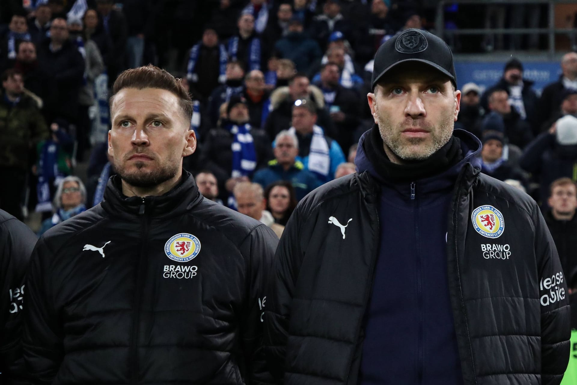 Daniel Scherning und Marc Pfitzner (l.): Nach der Freistellung von Scherning wird die Mannschaft in der Relegation von Pfitzner betreut. Daniel Scherning und Marc Pfitzner (l.): Nach der Freistellung von Scherning wird die Mannschaft in der Relegation von Pfitzner betreut.