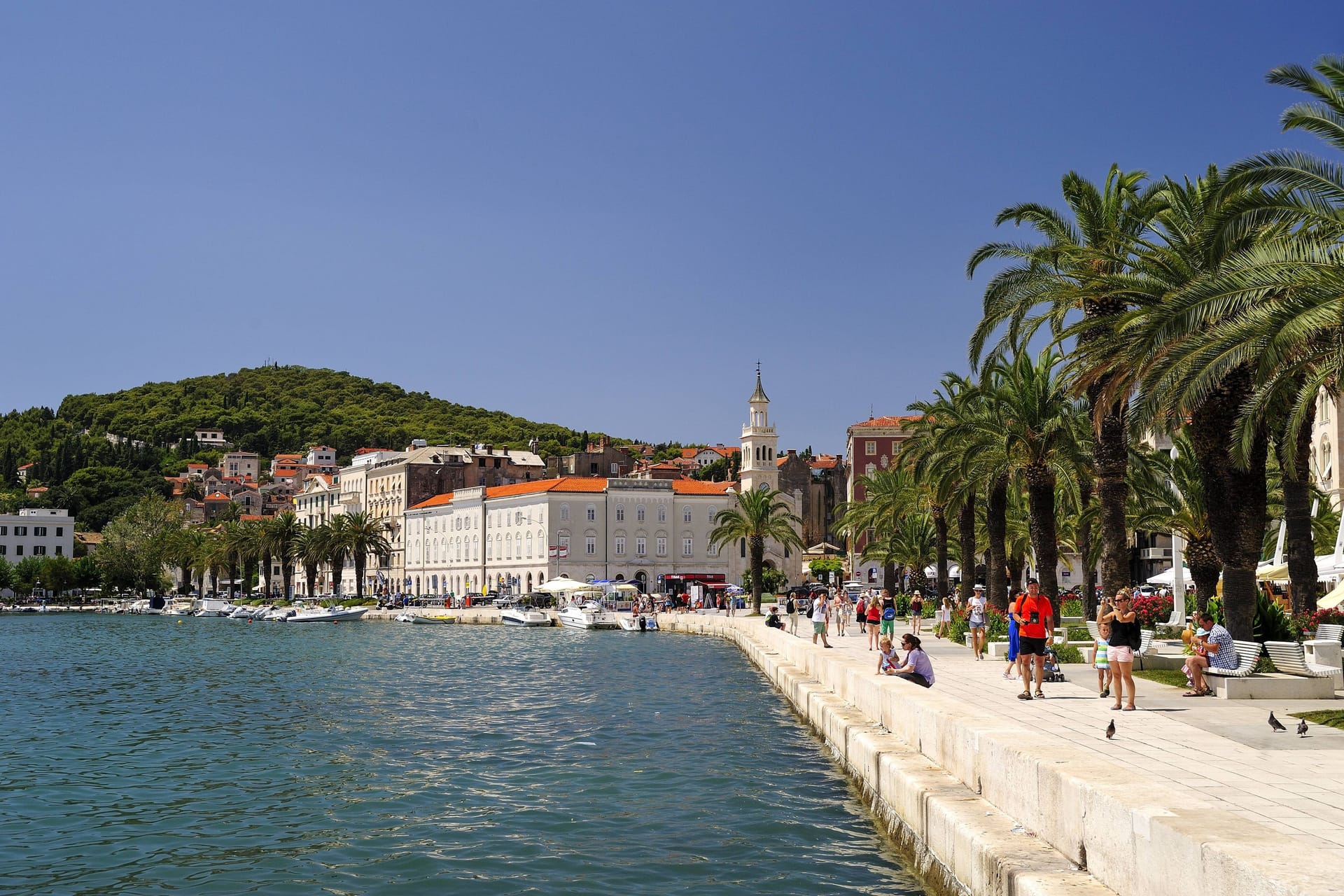 Die Uferpromenade in Split (Synonym): Zeugen berichten von mysteriösen Geräuschen bei Erdbeben.