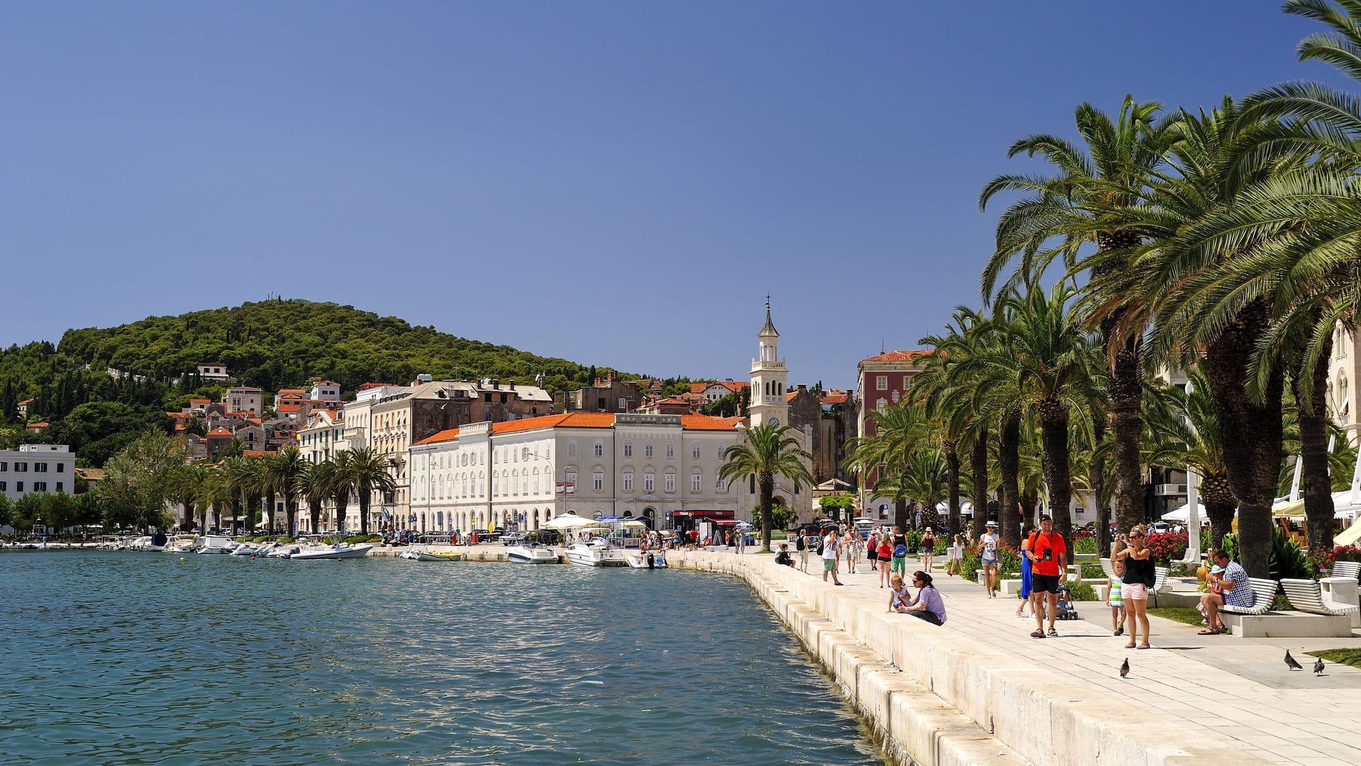 Die Uferpromenade in Split (Synonym): Zeugen berichten von mysteriösen Geräuschen bei Erdbeben.