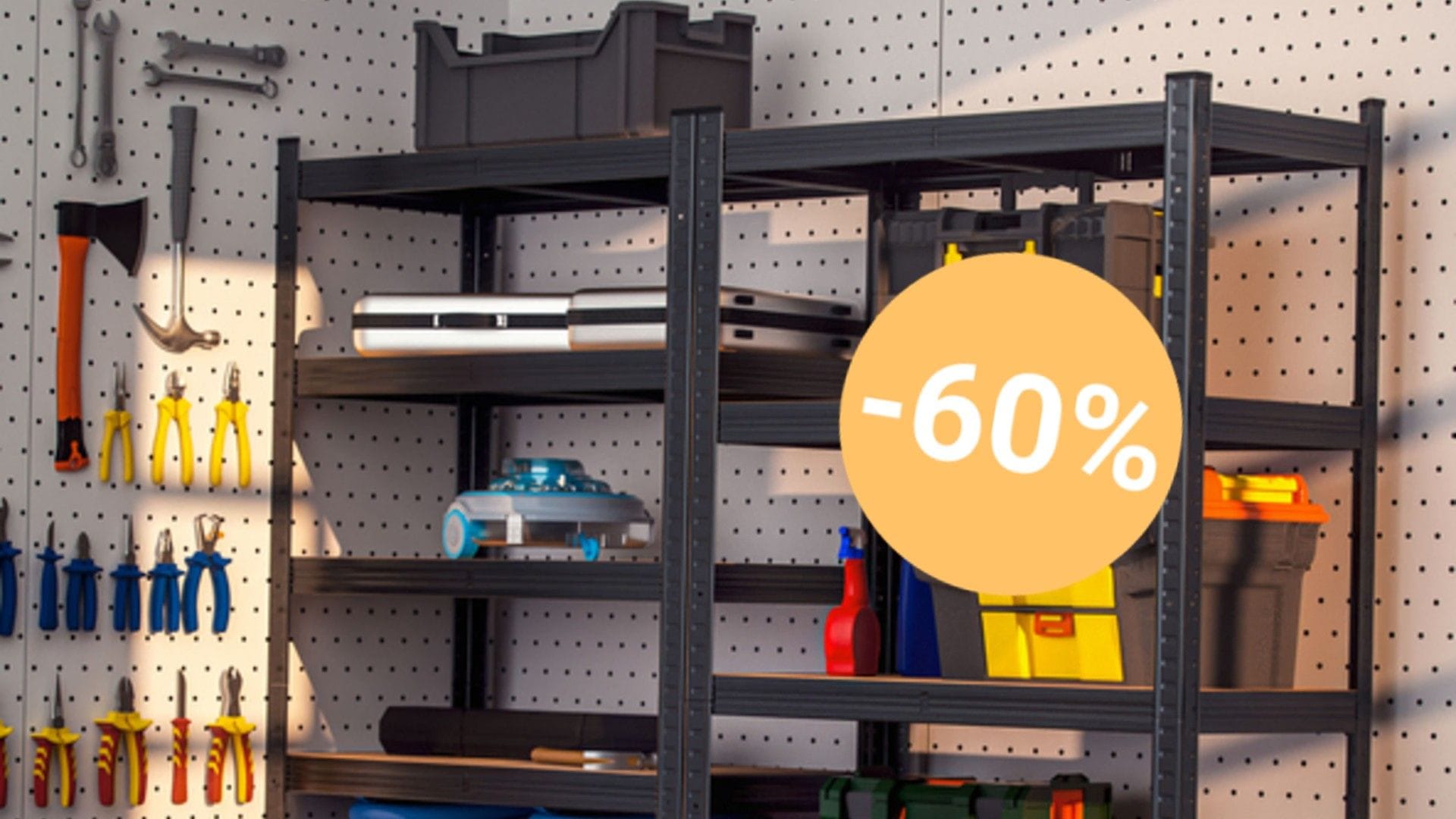 Bei Aldi ist das beliebte Schwerlastregal von Monzana aktuell im praktischen Doppelpack erhältlich – mit einem Preisvorteil von rund 60 Prozent. Bei Aldi ist das beliebte Schwerlastregal von Monzana aktuell im praktischen Doppelpack erhältlich – mit einem Preisvorteil von rund 60 Prozent.