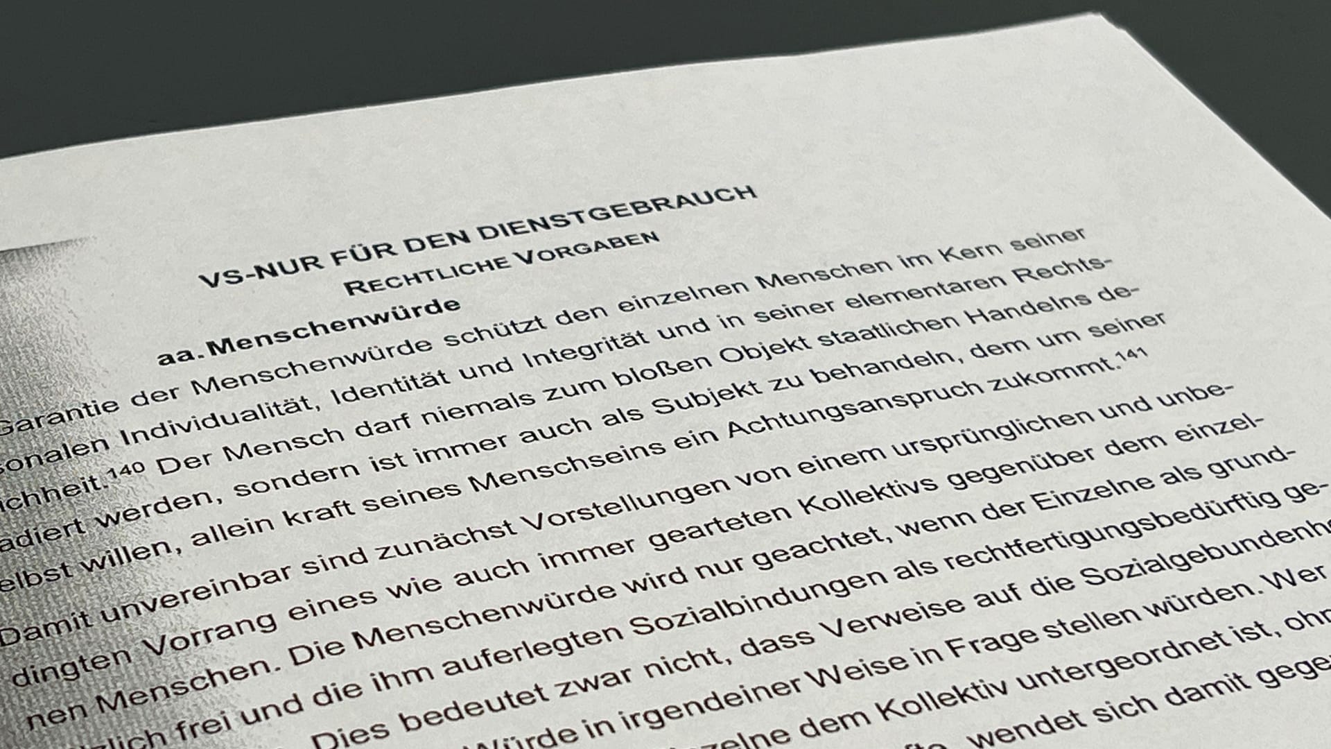 Das Gutachten des Verfassungsschutzes: Der "Cicero" hatte es zuerst komplett veröffentlicht.