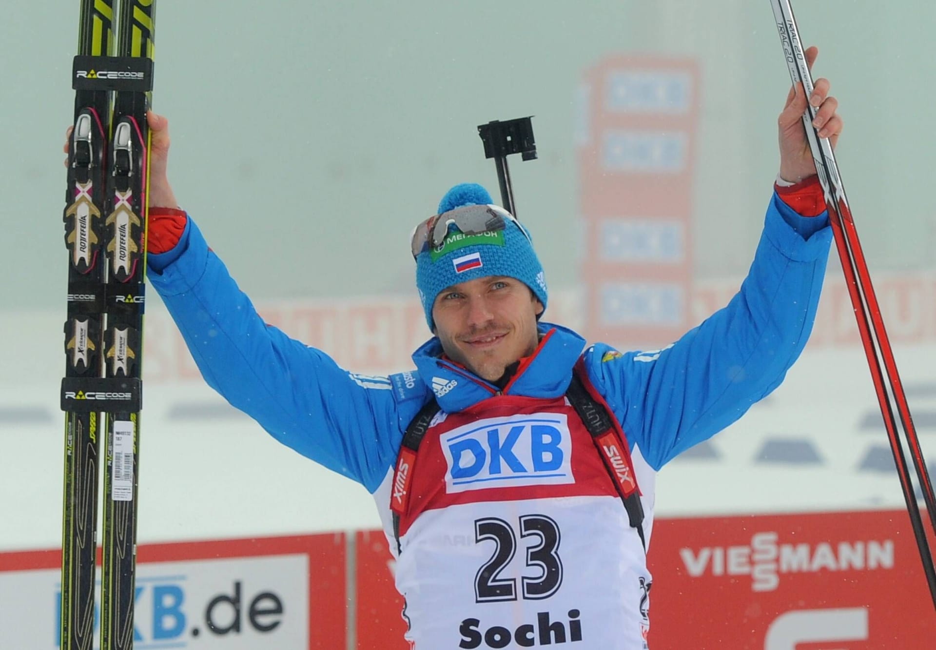 Jewgeni Ustjugow: Der russische Biathlet wurde wegen Dopingverstößen gesperrt.