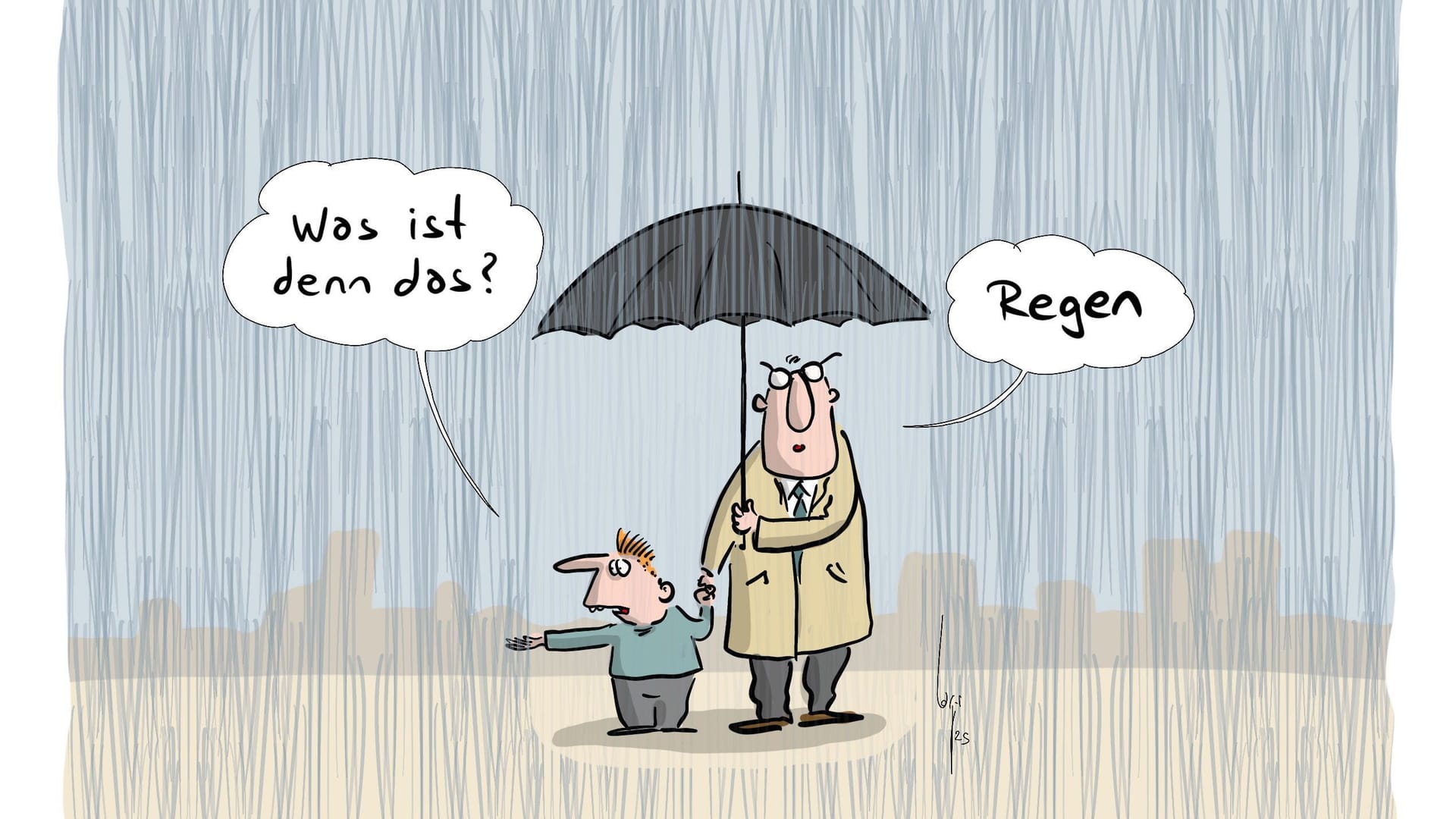 Draußen ist Wetter.