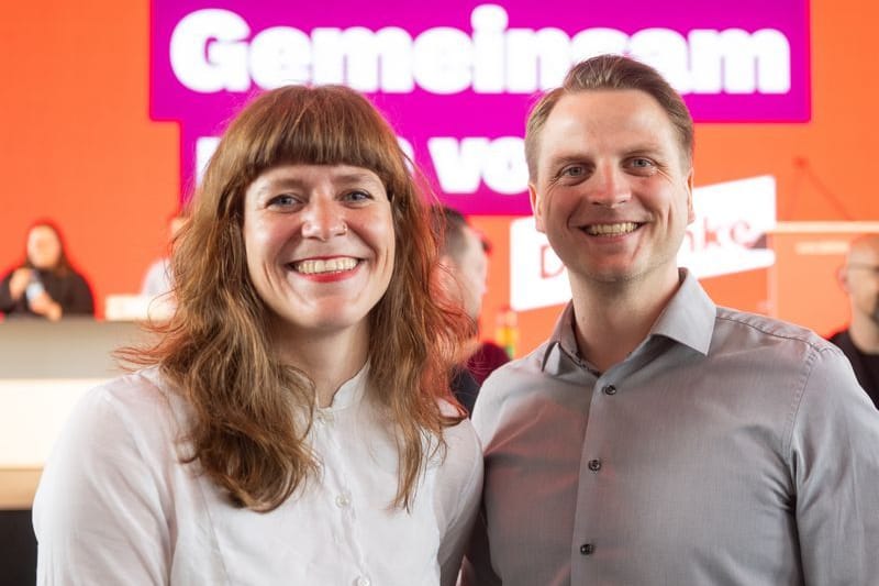 Kerstin Wolter und Maximilian Schirmer: Das neue Führungsduo Kerstin Wolter und Maximilian Schirmer will die Partei fit machen für die Wahl zum Abgeordnetenhaus 2026.