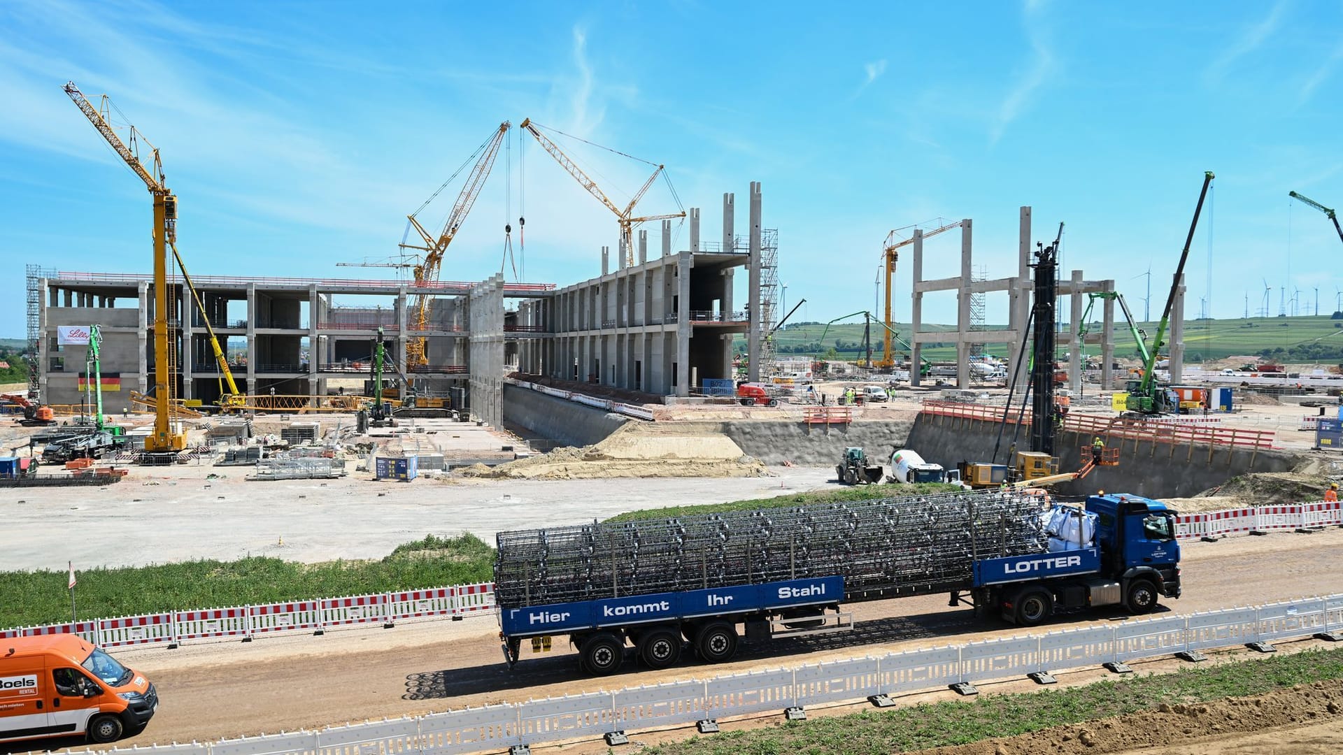 Baustelle Pharmastandort Alzey von Eli Lilly