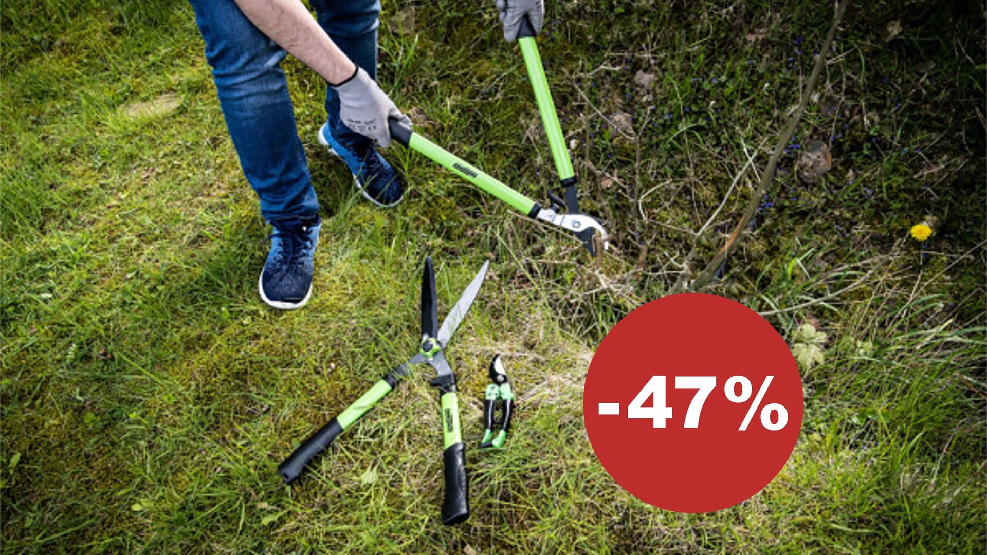 Mit drei unterschiedlichen Scheren meistert dieses Set nahezu jede Herausforderung im Garten.
