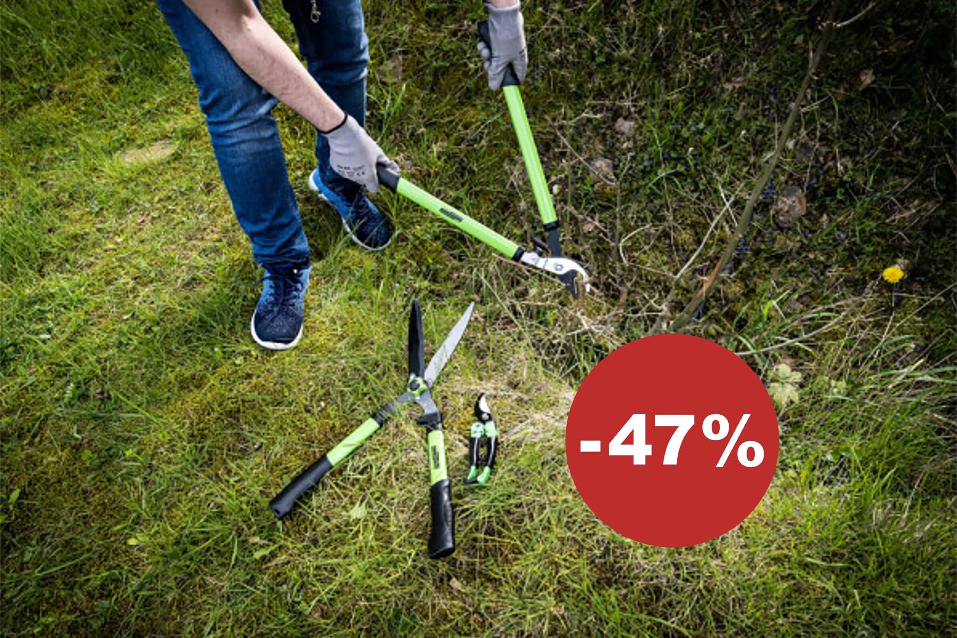 Mit drei unterschiedlichen Scheren meistert dieses Set nahezu jede Herausforderung im Garten.
