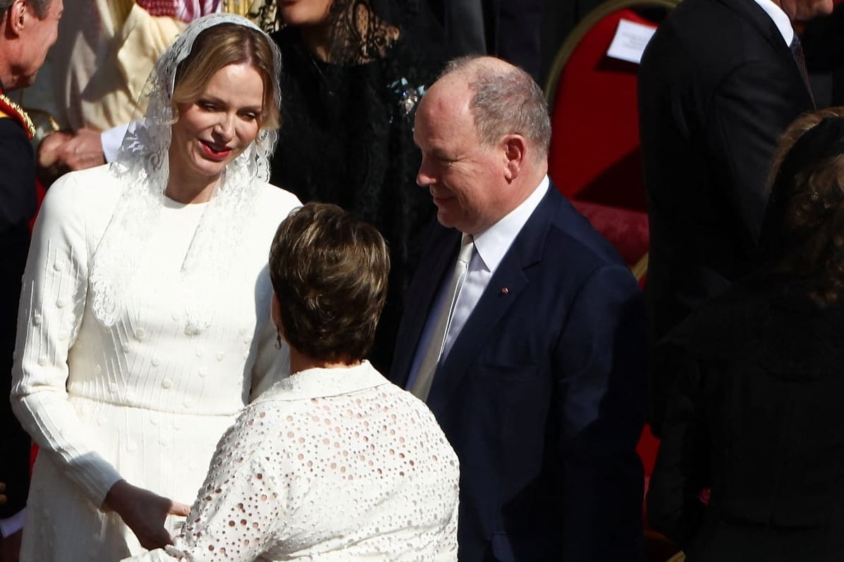 Fürstin Charlène und Fürst Albert: Das royale Paar nahm an der Amtseinführung von Papst Leo XIV. teil.