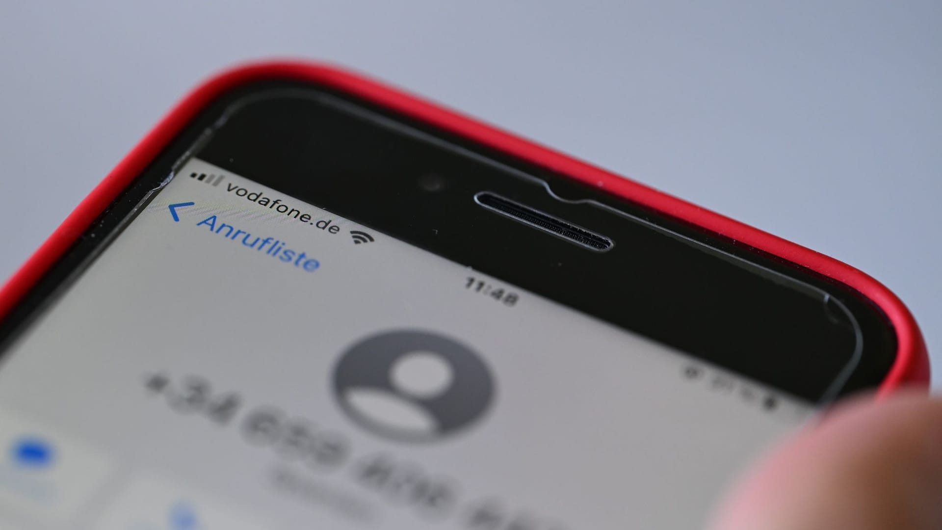 Vodafone-Handy mit Betrugsnummer