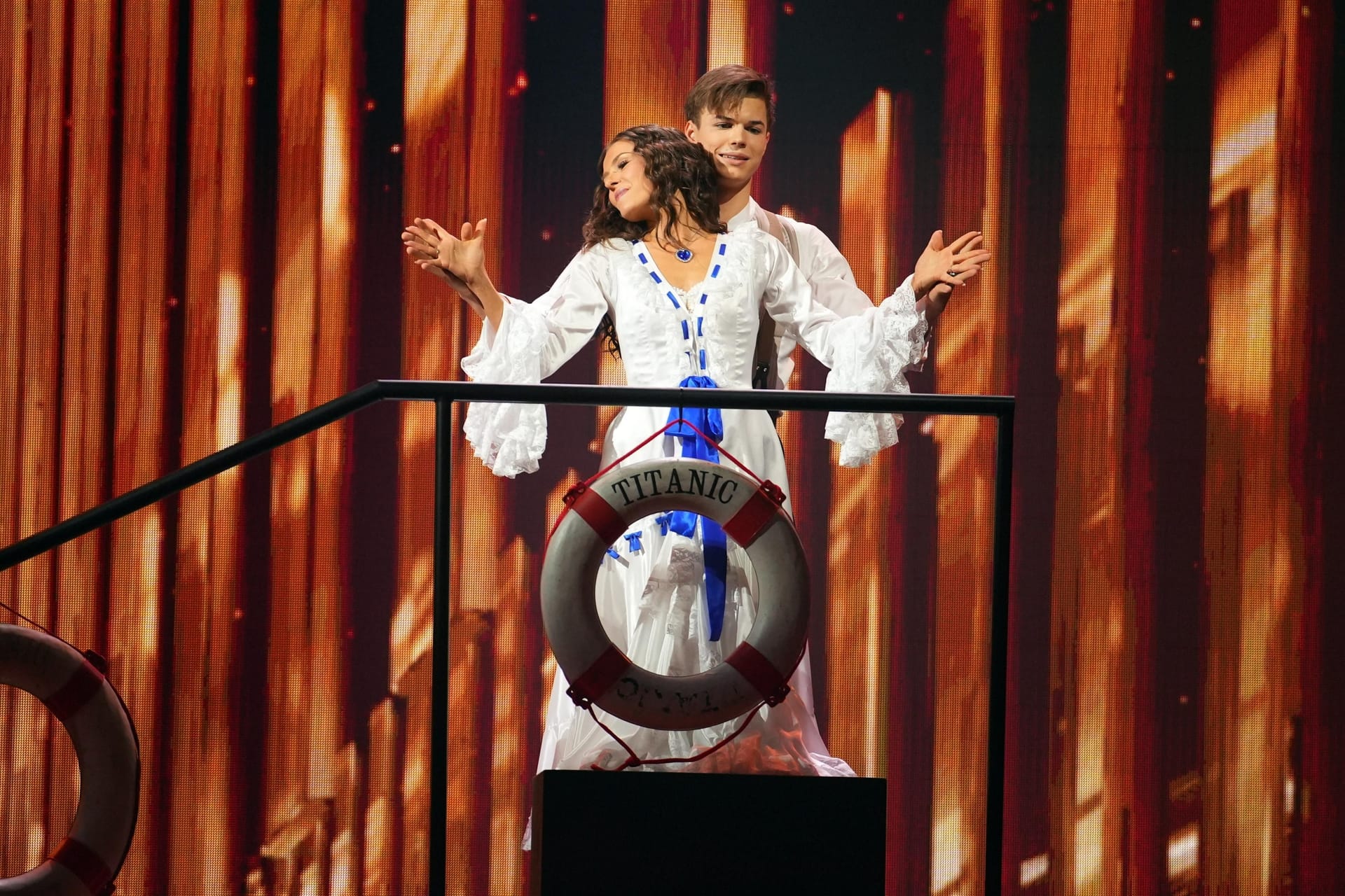 Taliso Engel und Patricija Ionel mit ihrem Final-Freestyle: "Titanic".