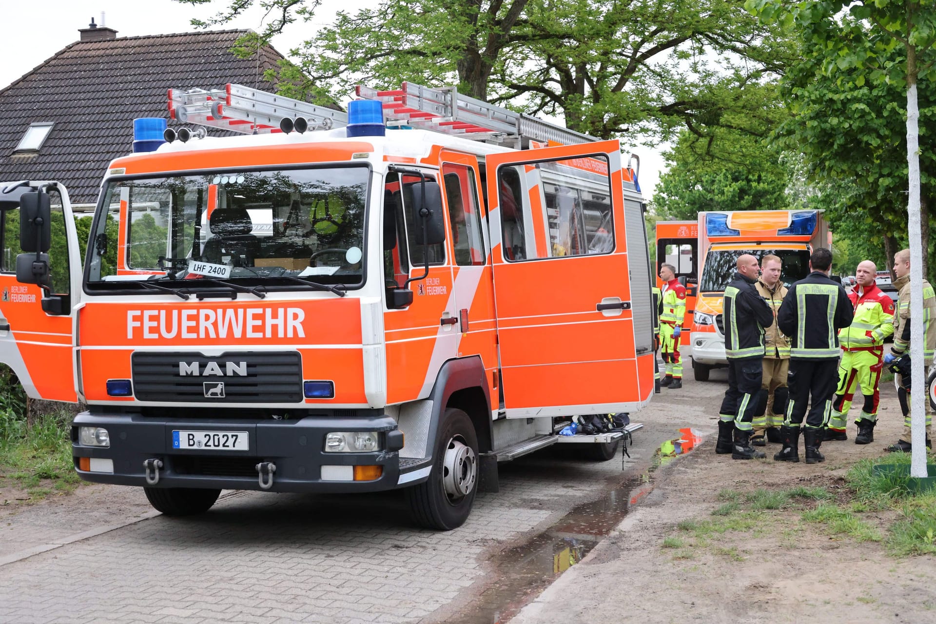 Einsatz in Heiligensee: Für zwei Menschen kam jede Hilfe zu spät.