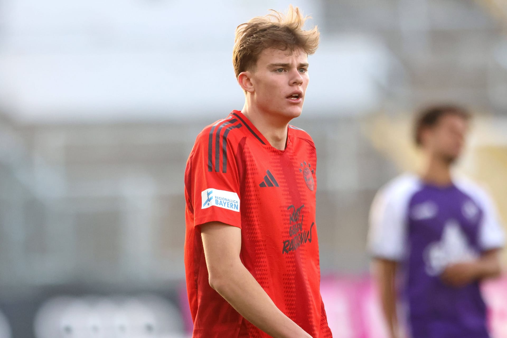 Jonathan Asp Jensen: Er spielt seit 2022 für den FC Bayern.