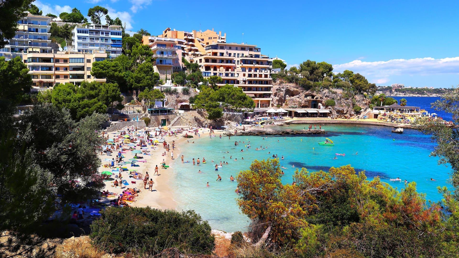 Strand in der Nähe von Palma de Mallorca