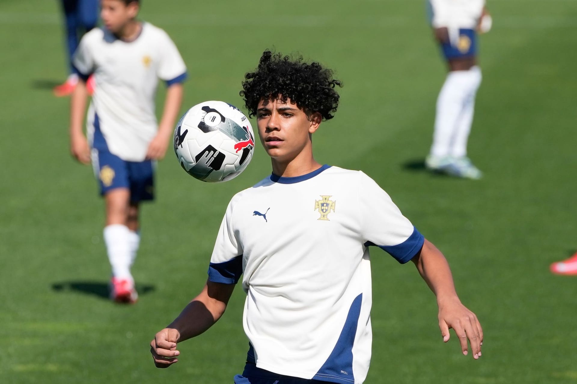 Ronaldos Sohn Cristiano in Portugals U15