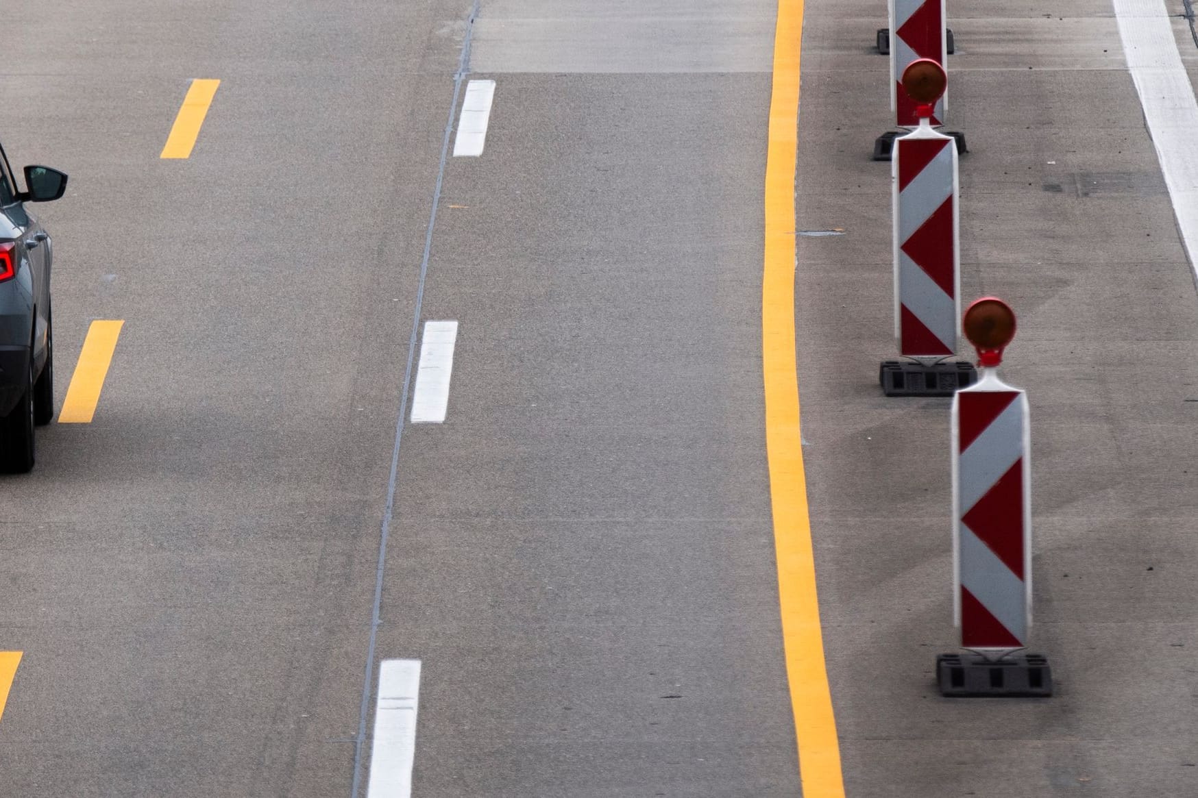 Baustellen auf der Autobahn