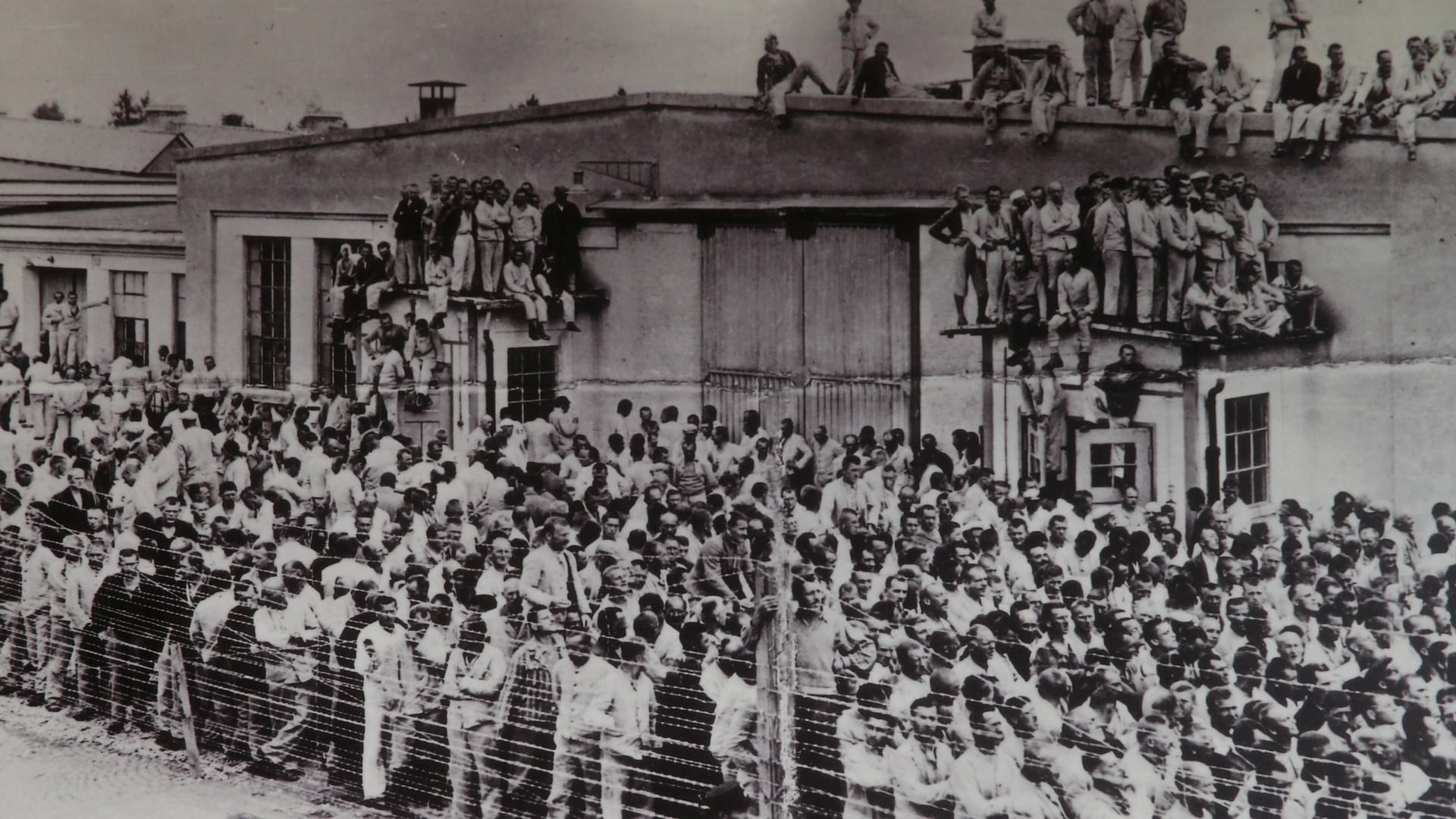Eine Aufnahme des KZ Dachau am Tag der Befreiung am 29. April 2025.